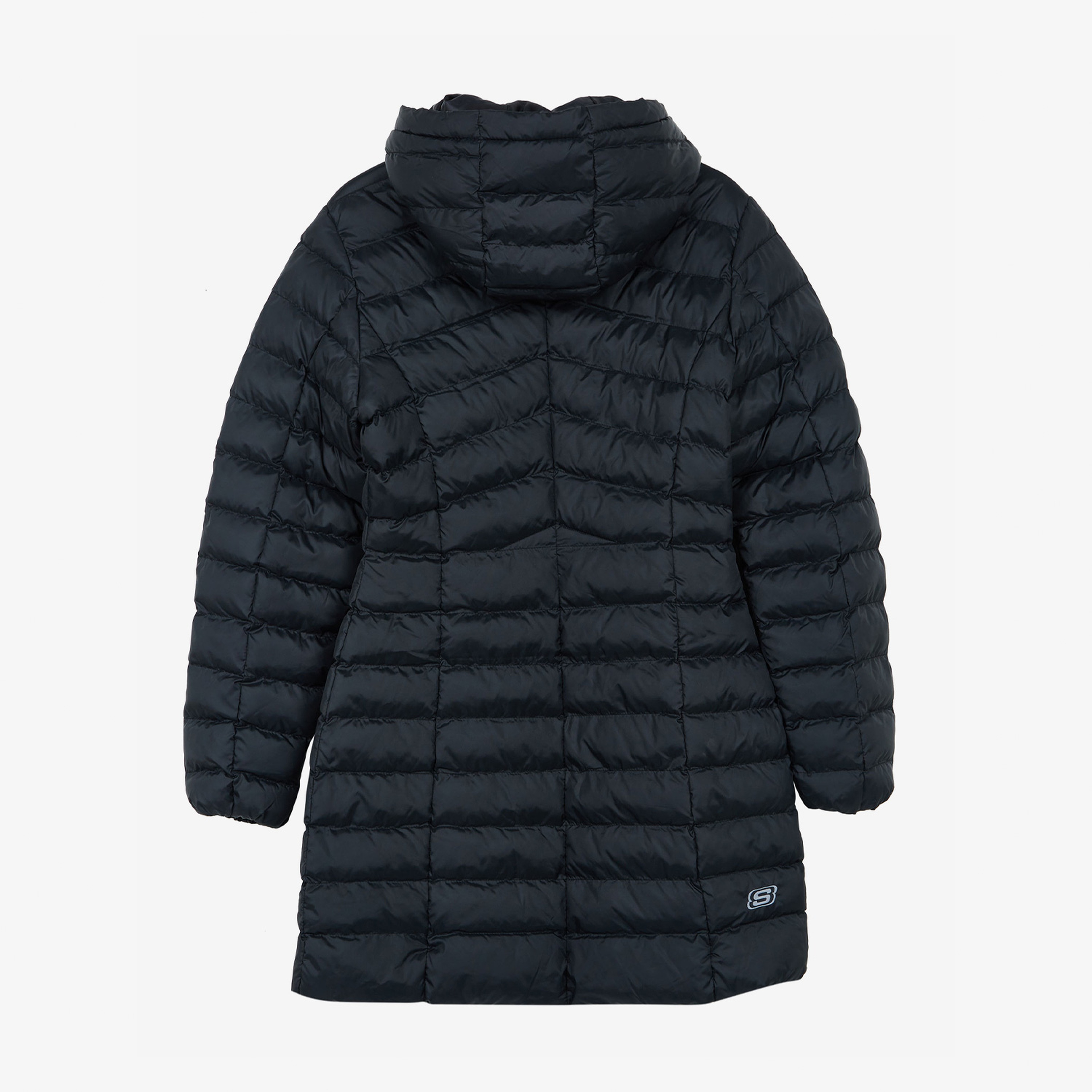 Skechers Essential Maxi Length Kadın Siyah Günlük Mont