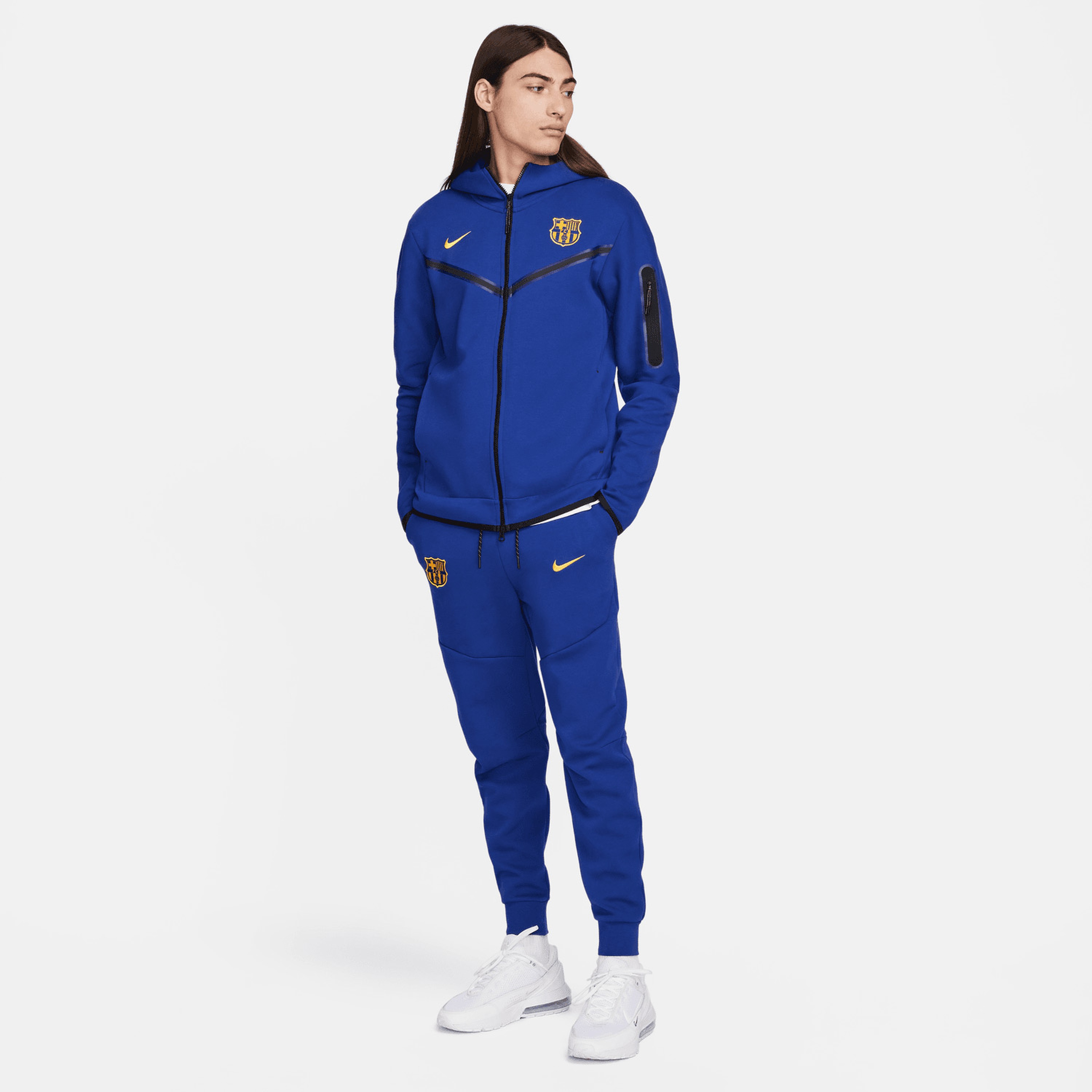 Nike FC Barcelona Strike Erkek Mavi Futbol Eşofman AltıSFJ5632