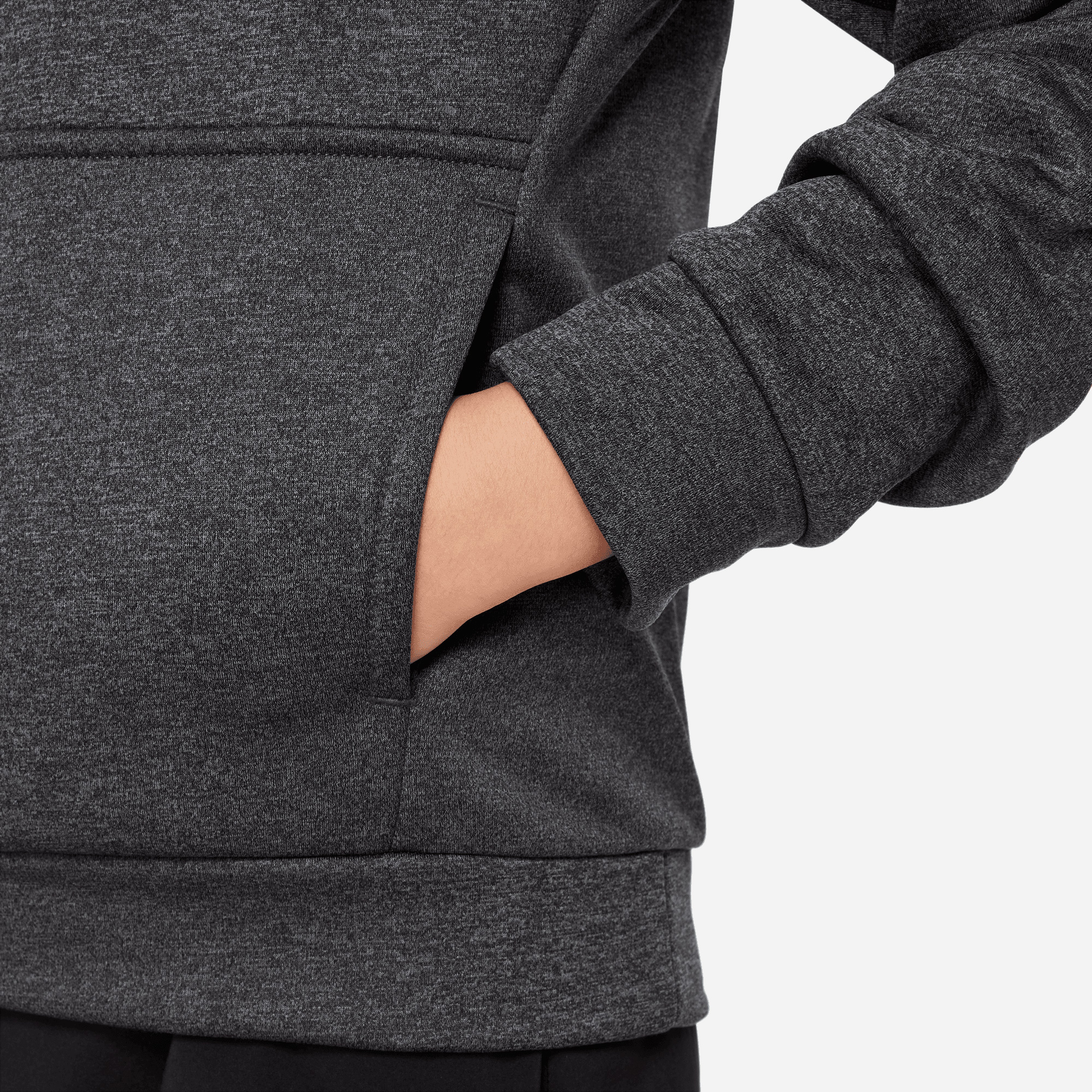 Nike Therma-Fit Çocuk Gri Kapüşonlu Sweatshirt