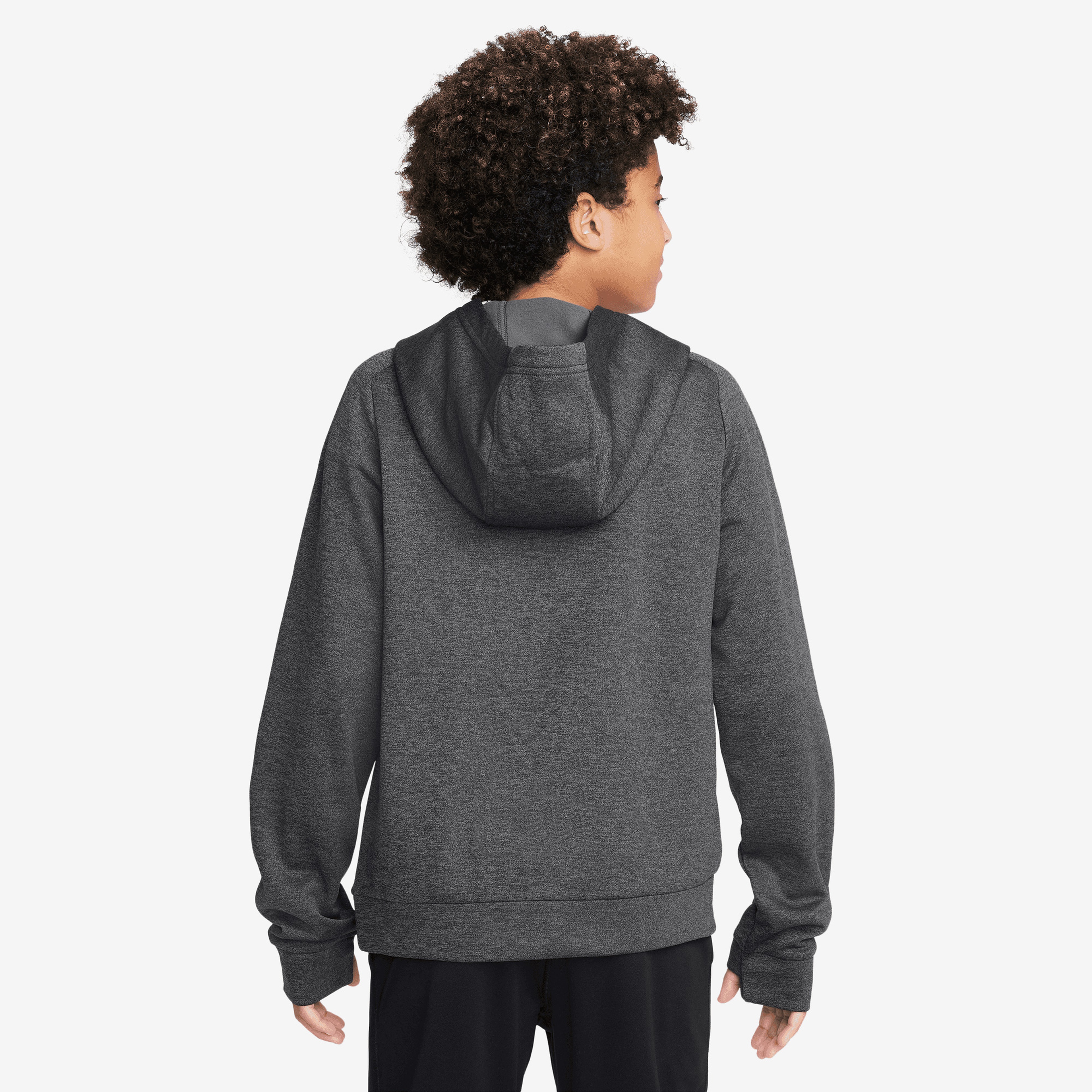 Nike Therma-Fit Çocuk Gri Kapüşonlu Sweatshirt