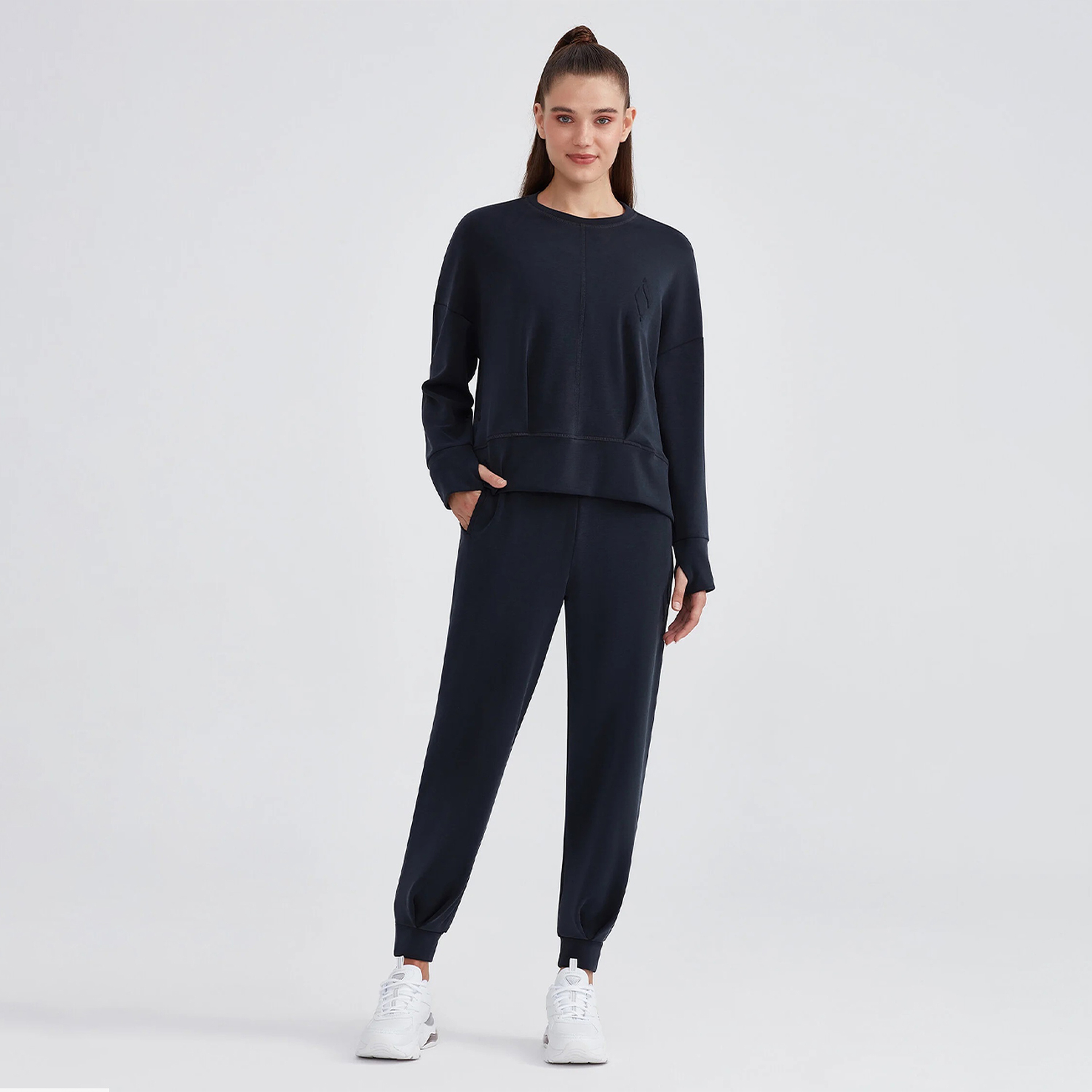 Skechers Kadın Siyah Günlük Sweatshirt