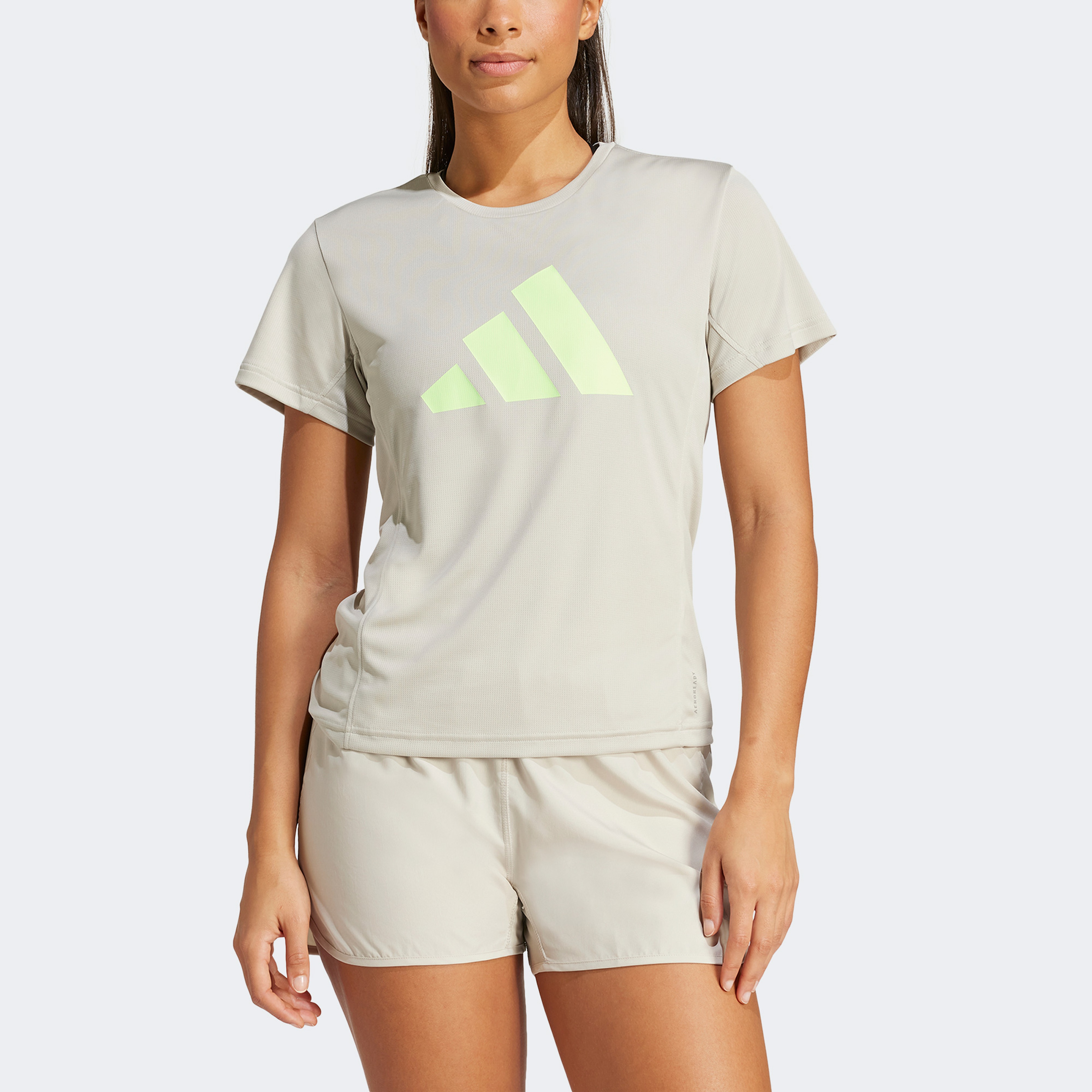 adidas Run It Tee Kadın Gri Günlük T-Shirt