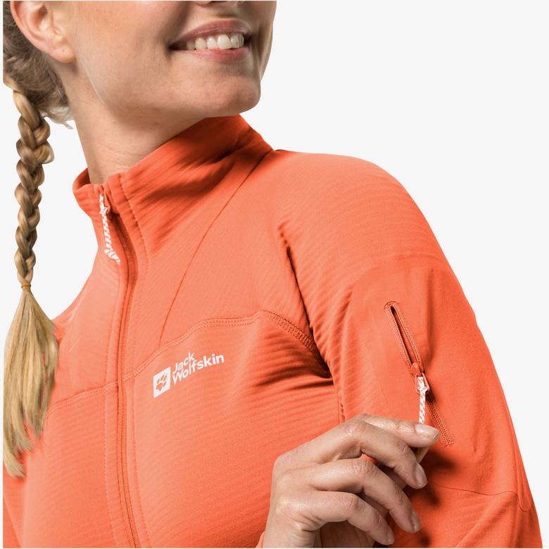 Jack Wolfskin Prelight Fz Kadın Turuncu Eşofman Üstü