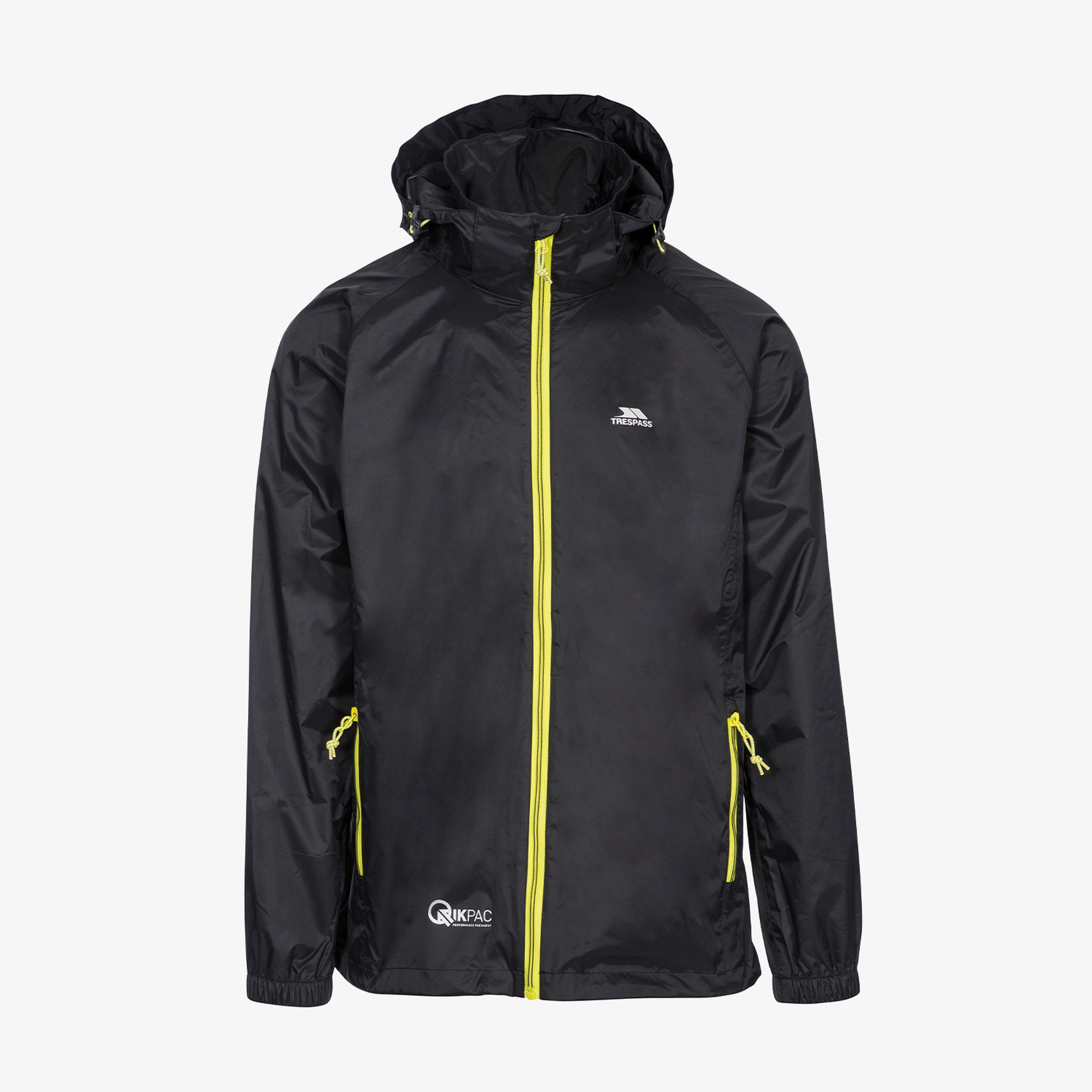 Trespass Qikpac Unisex Siyah Yağmurluk