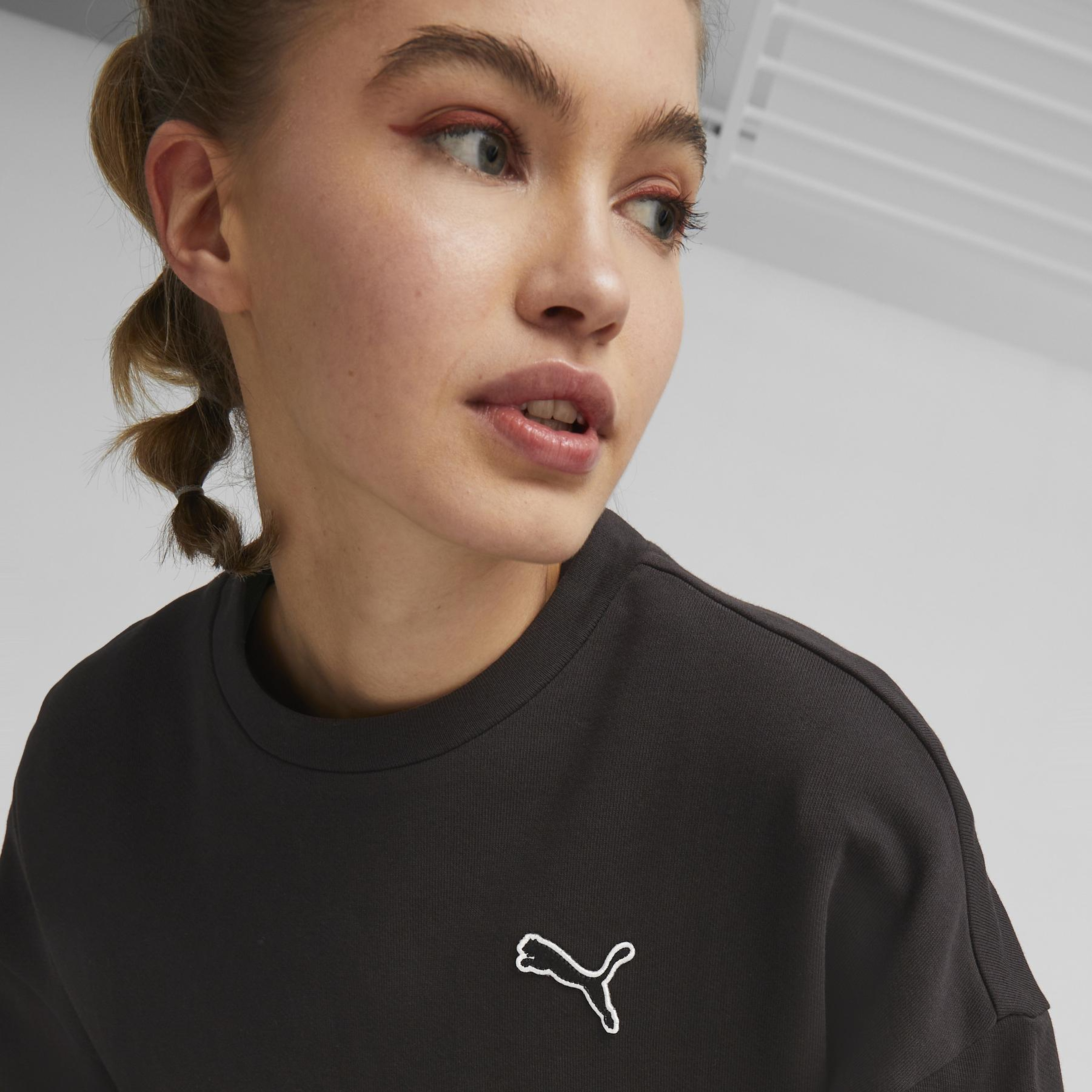 Puma Better Essentıals Crew Kadın Siyah Sweatshirt