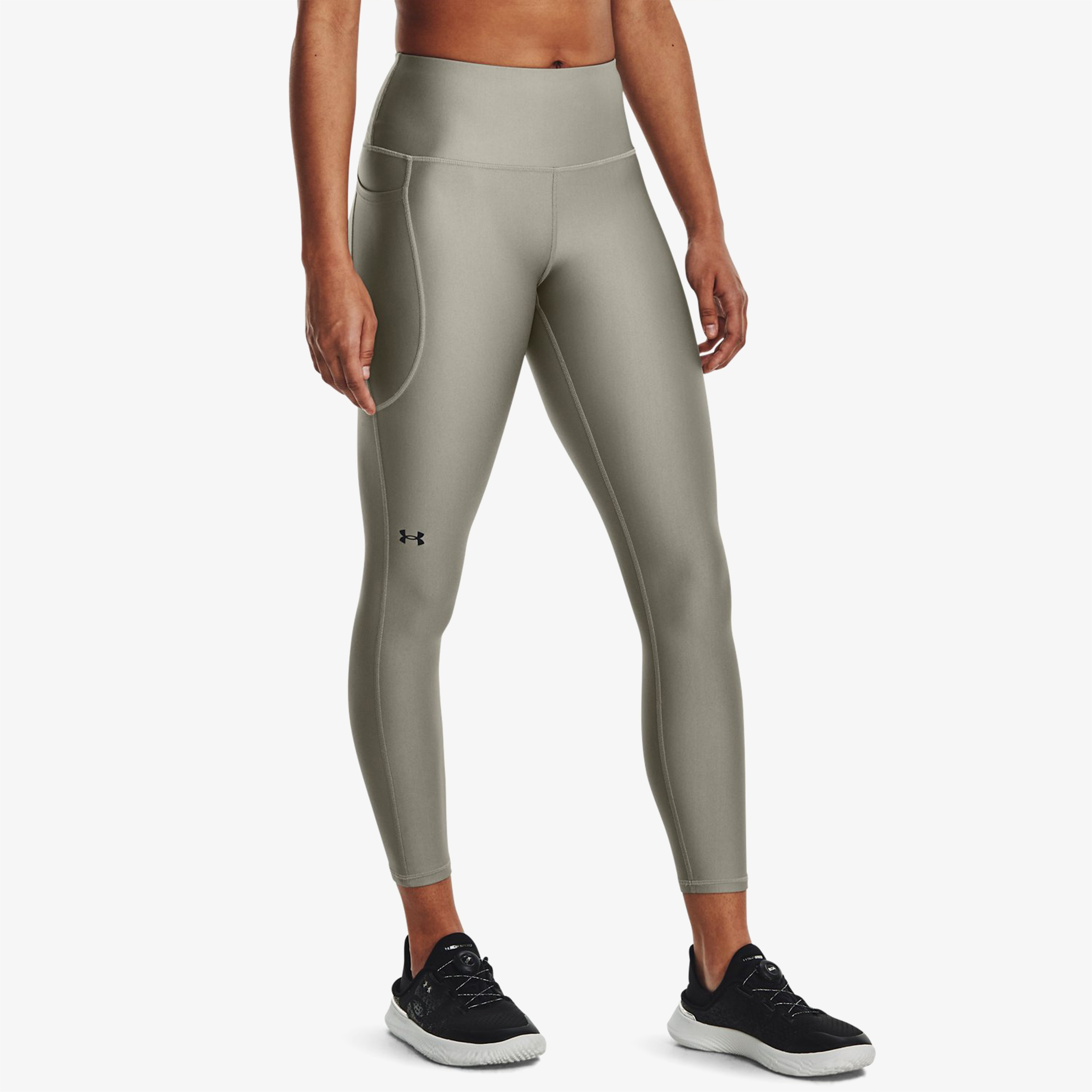 Under Armour Armour Hi Ankle Leg Kadın Gri Antrenman Taytı