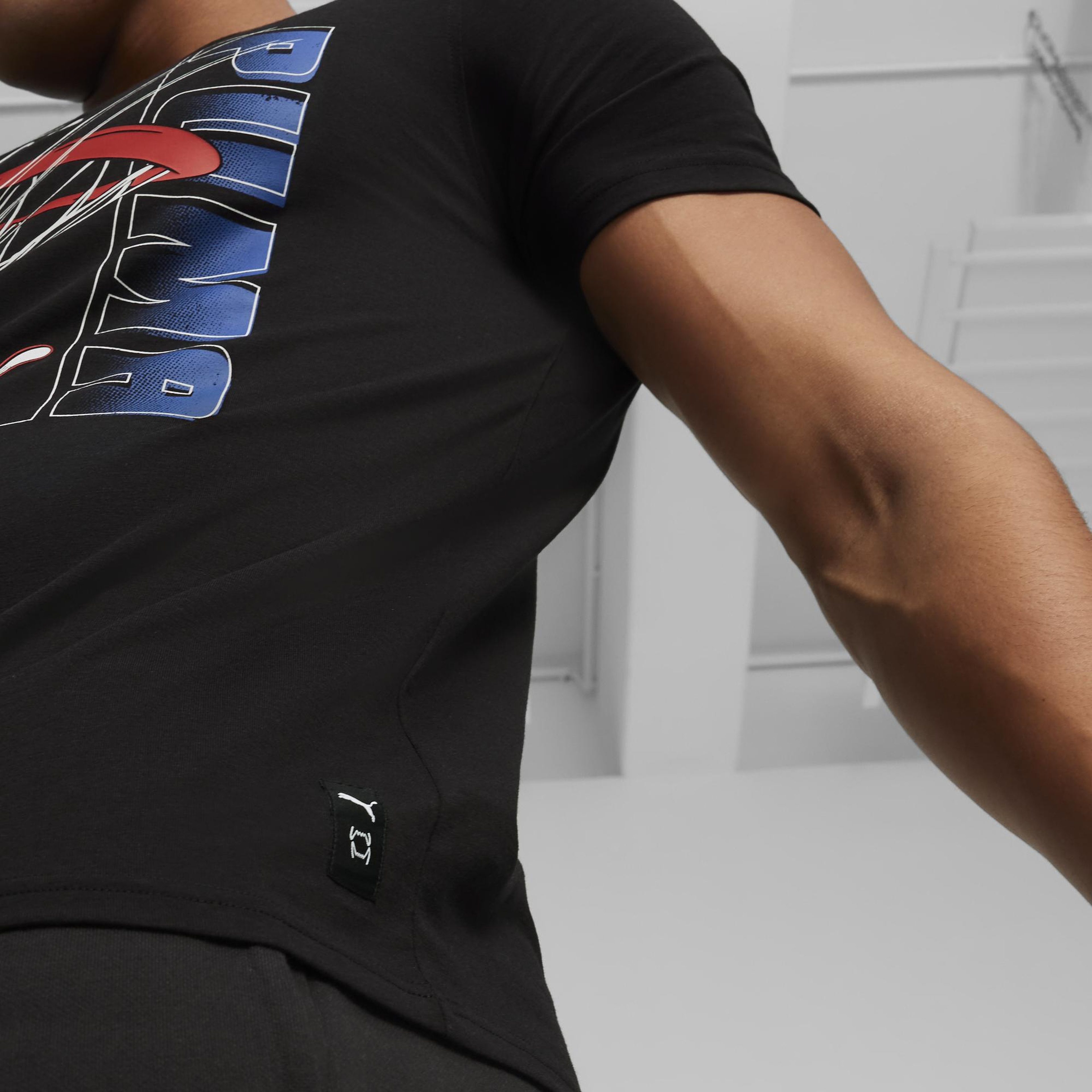 Puma Swished Unisex Siyah Günlük T-Shirt