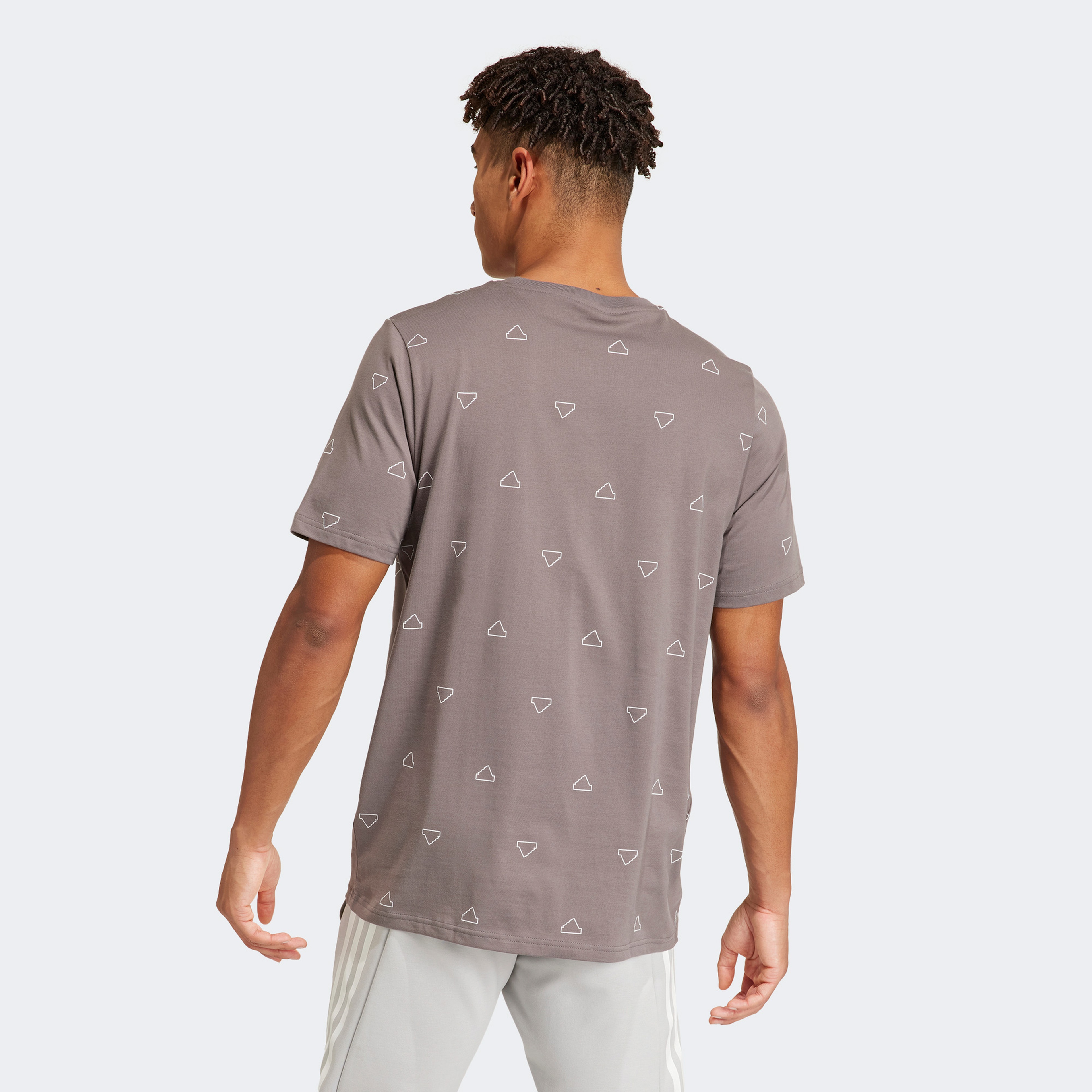 adidas M Mngrm  T Sj Erkek Gri Günlük T-Shirt