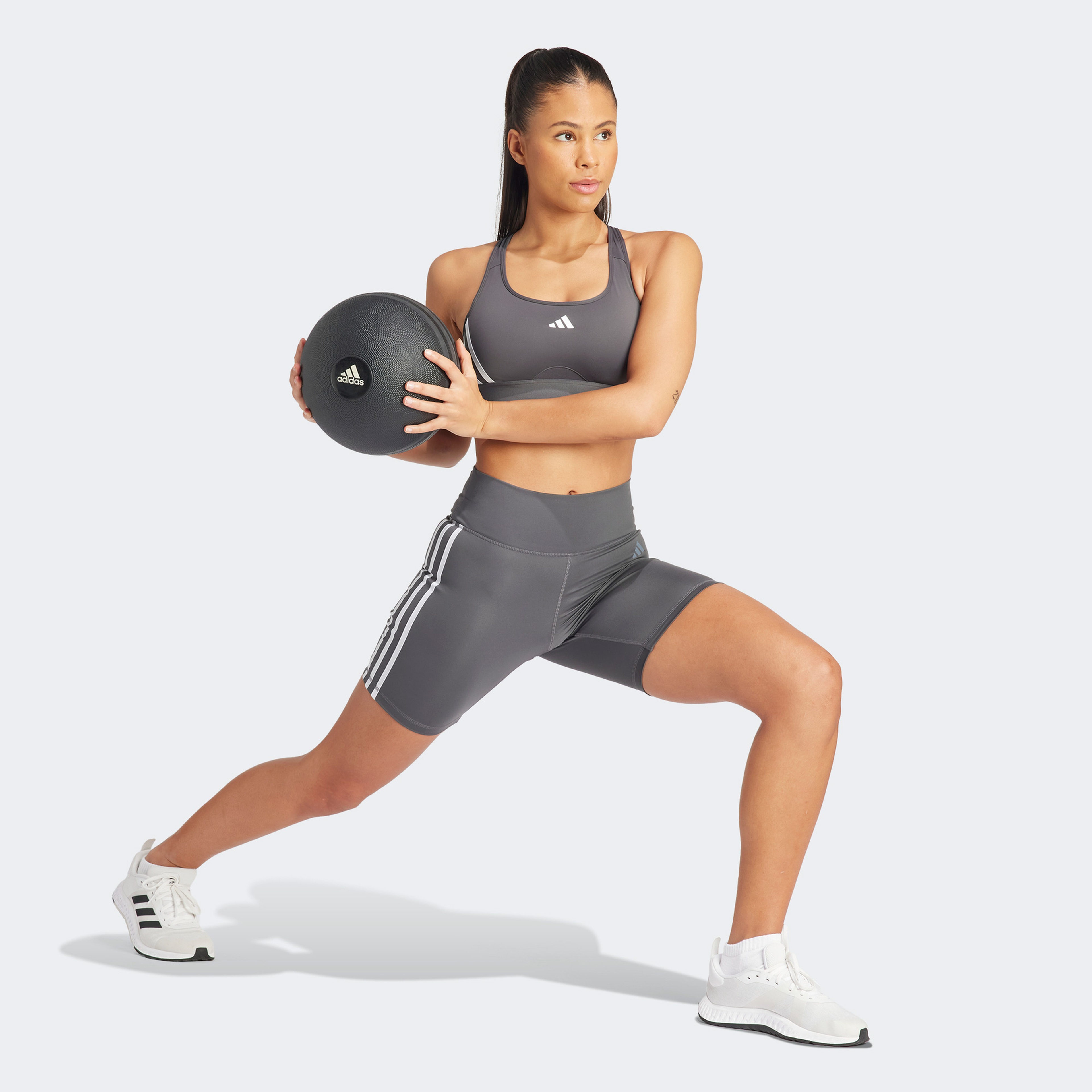 adidas Pwrct Ms 3S Bra Kadın Gri Antrenman Bra