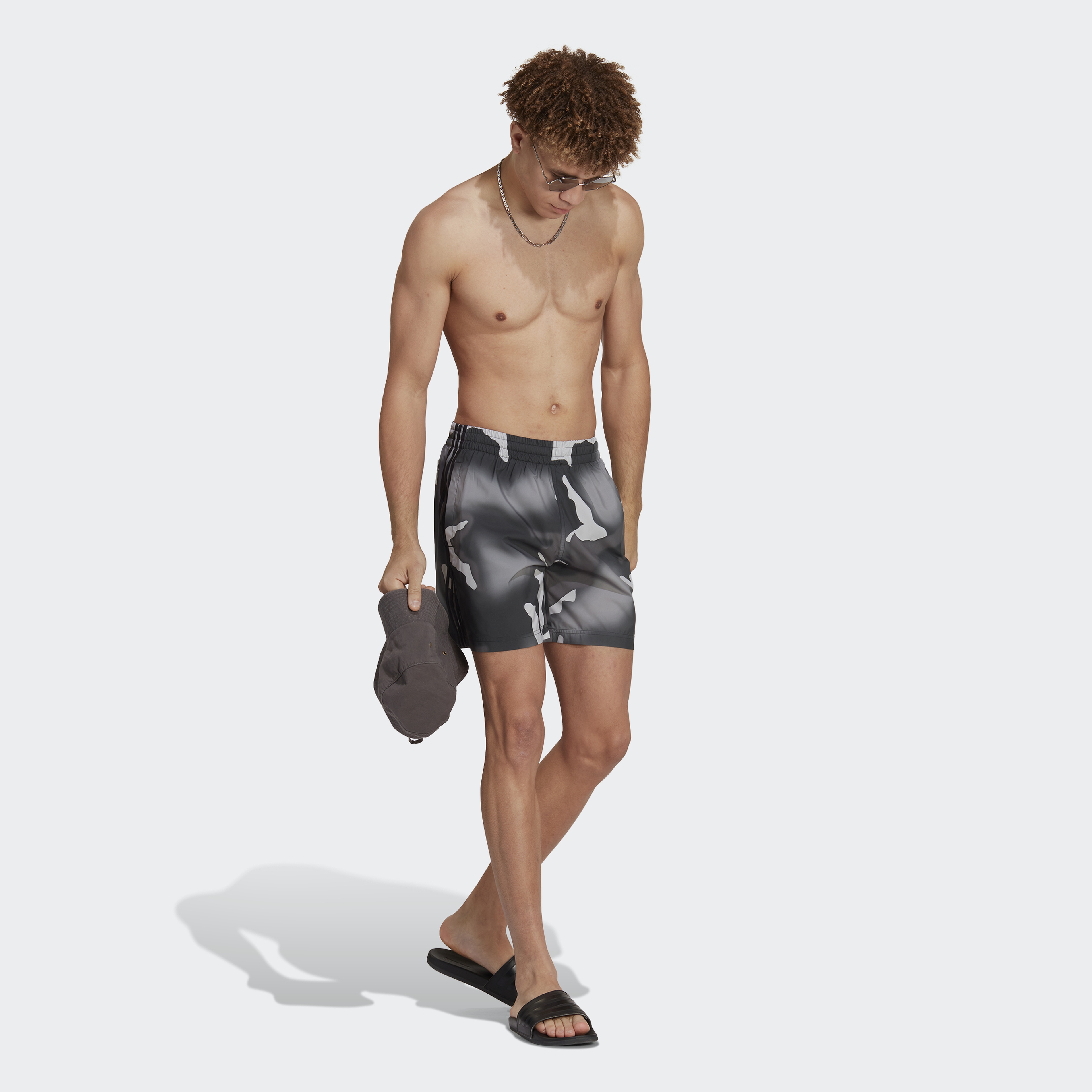 Adidas Originals Camo Erkek Siyah Deniz Şortu