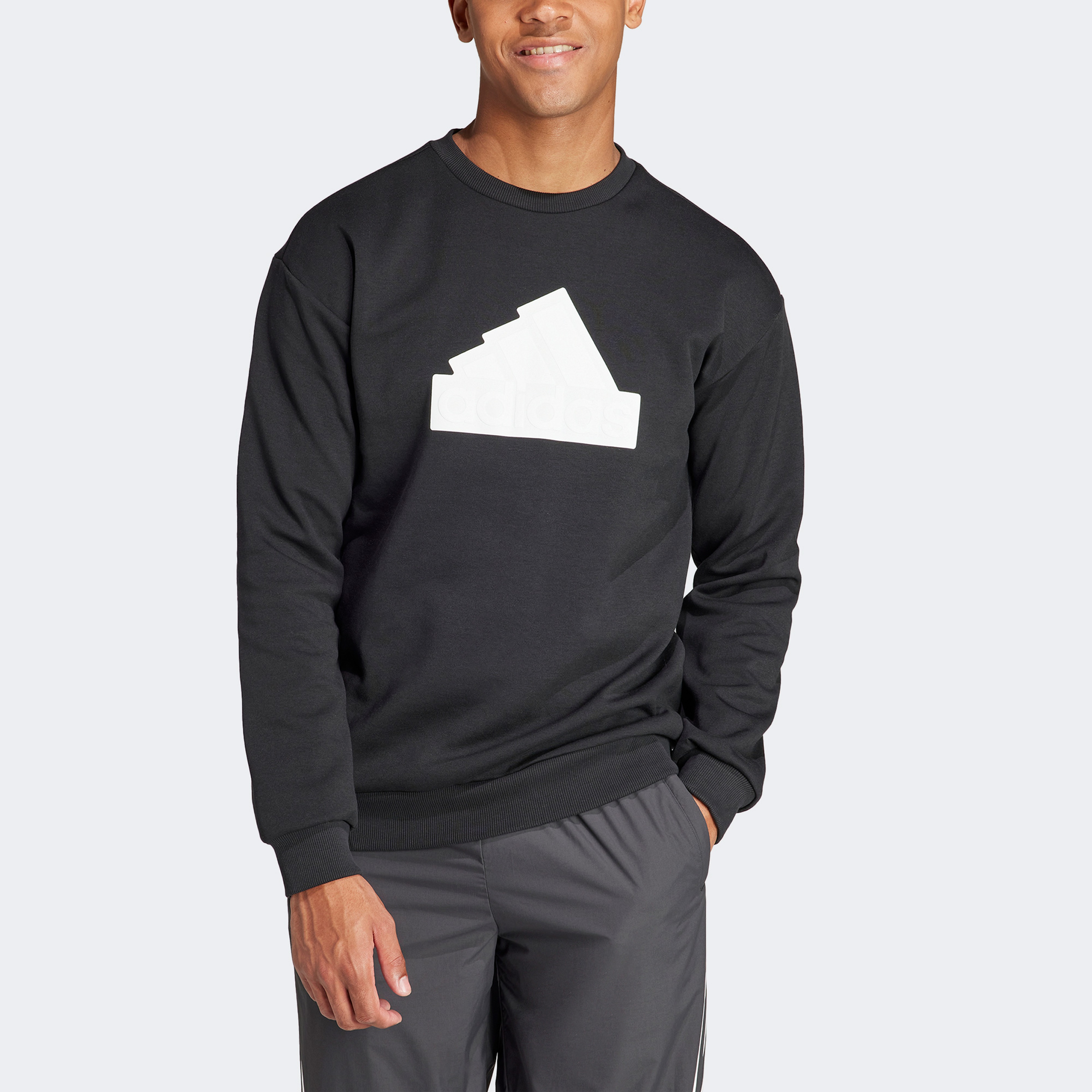 adidas  Fi Bos Crw Erkek Siyah Günlük Sweatshirt