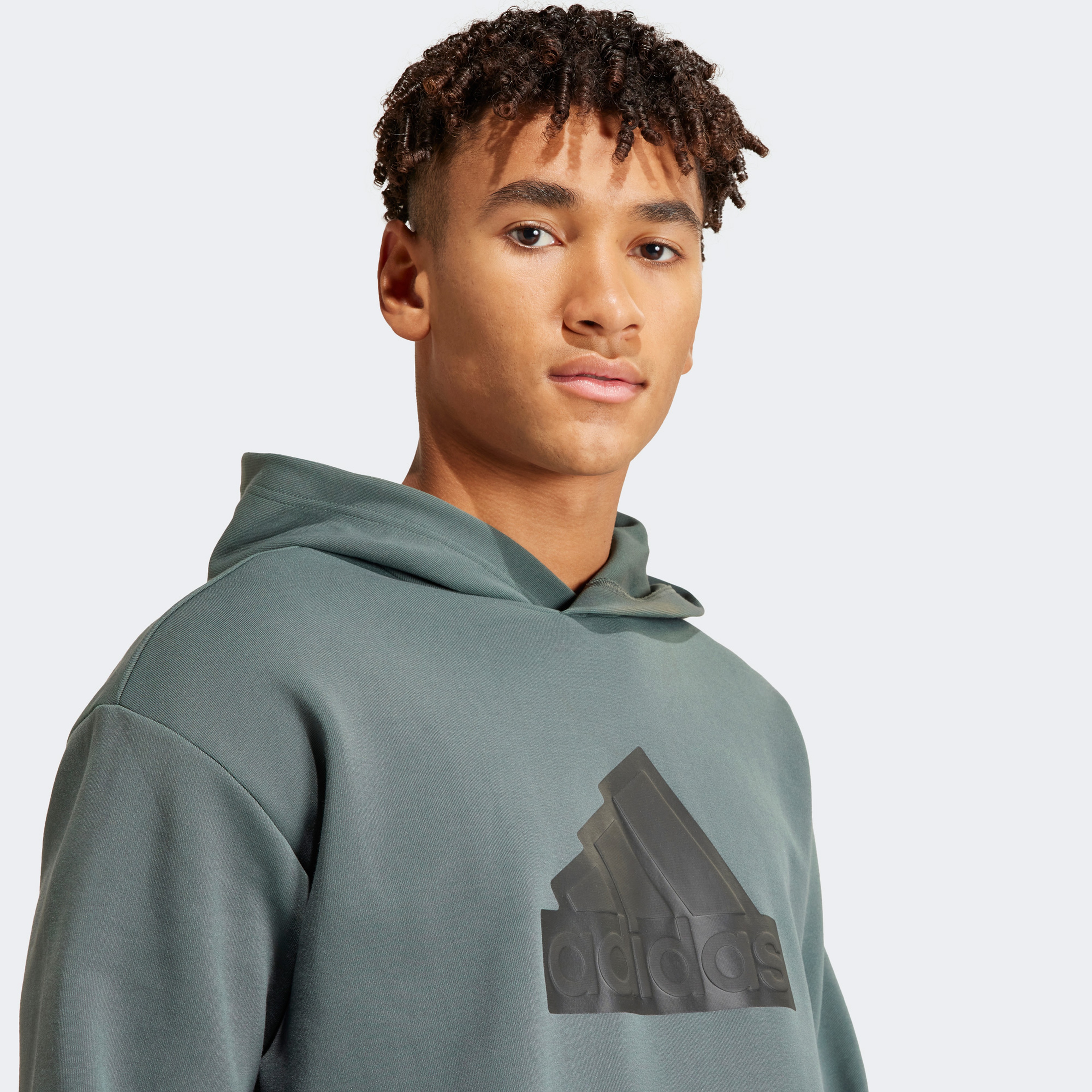 adidas Fi Bos Hd Erkek Yeşil Günlük Sweatshirt