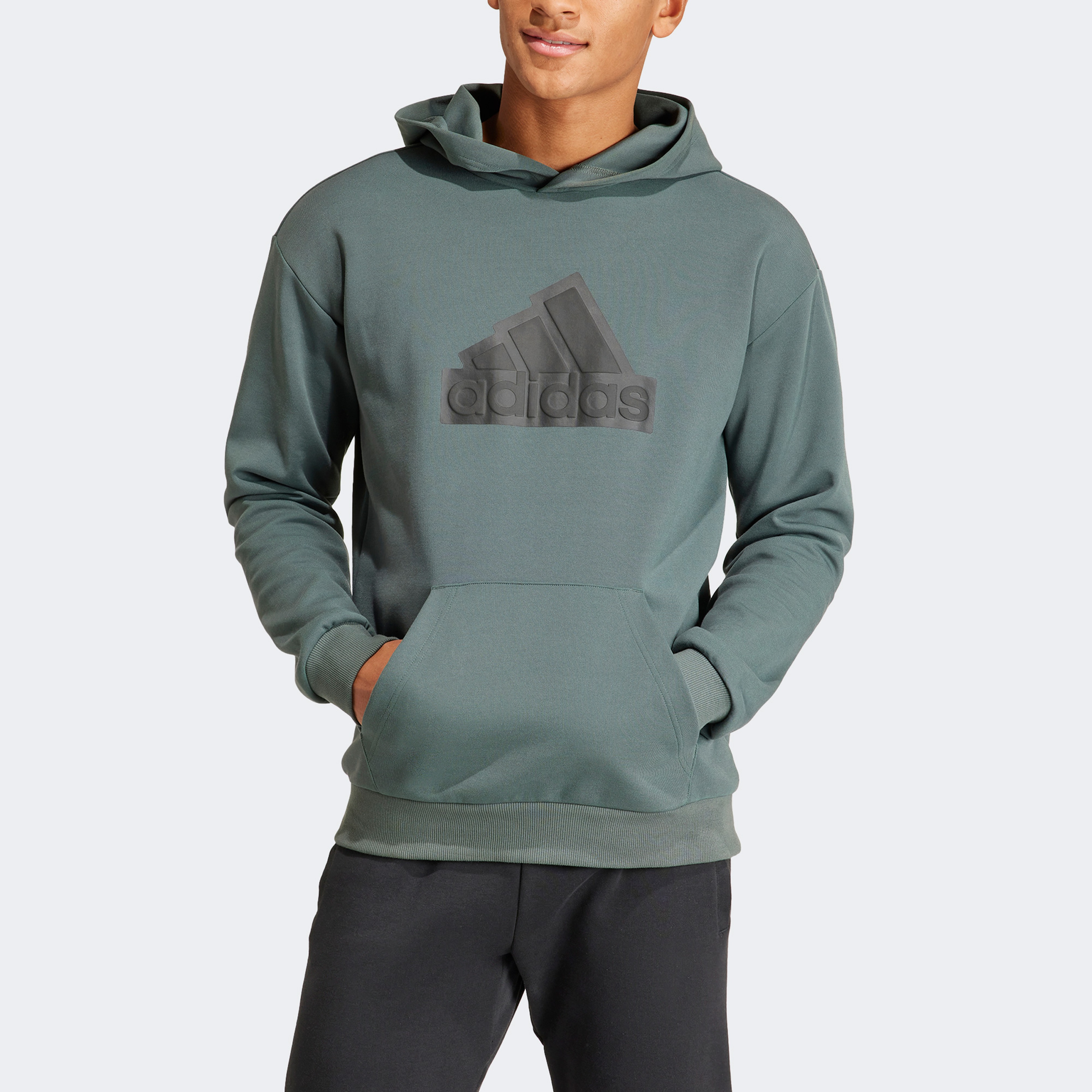 adidas Fi Bos Hd Erkek Yeşil Günlük Sweatshirt