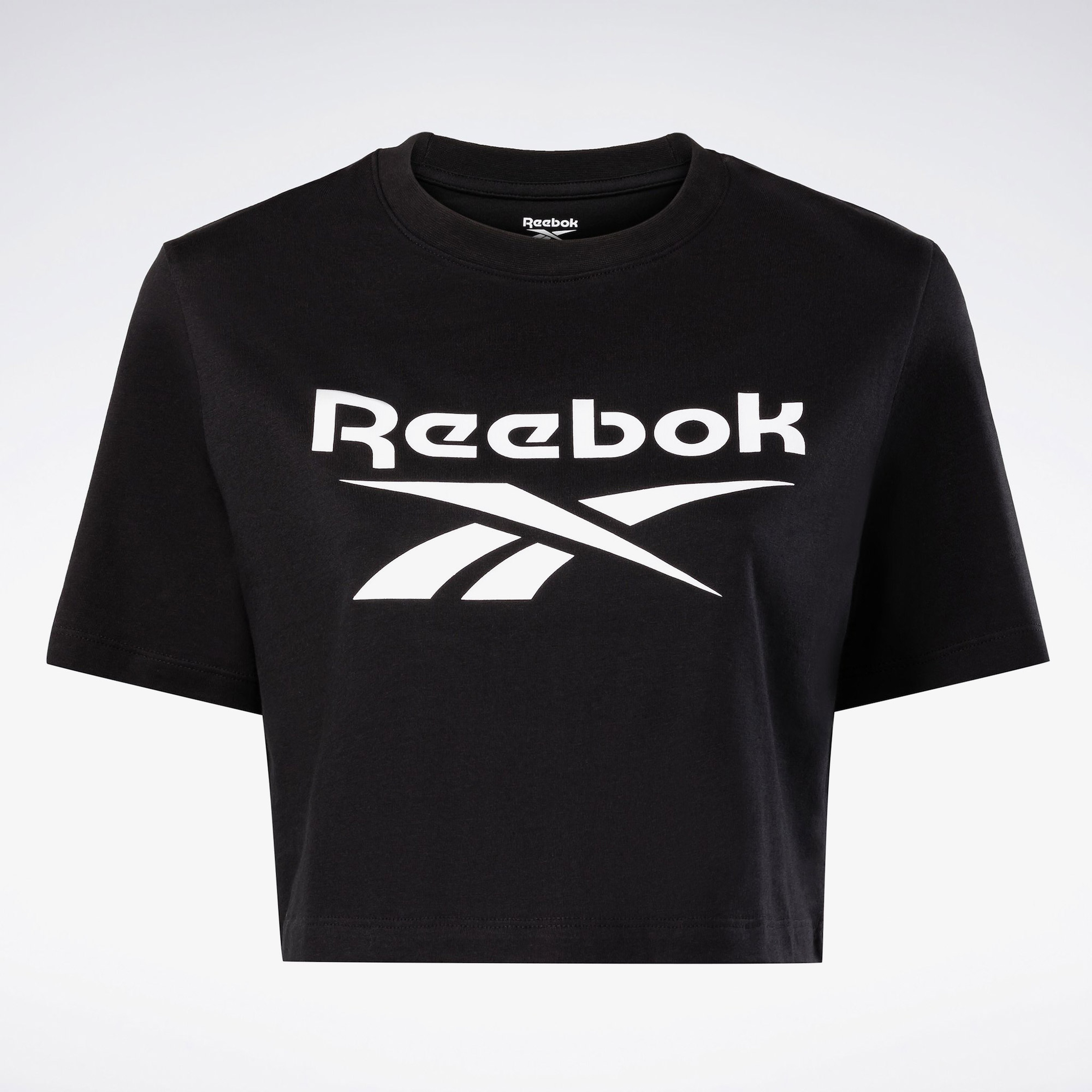 Reebok Id Kadın Siyah Crop T-Shirt