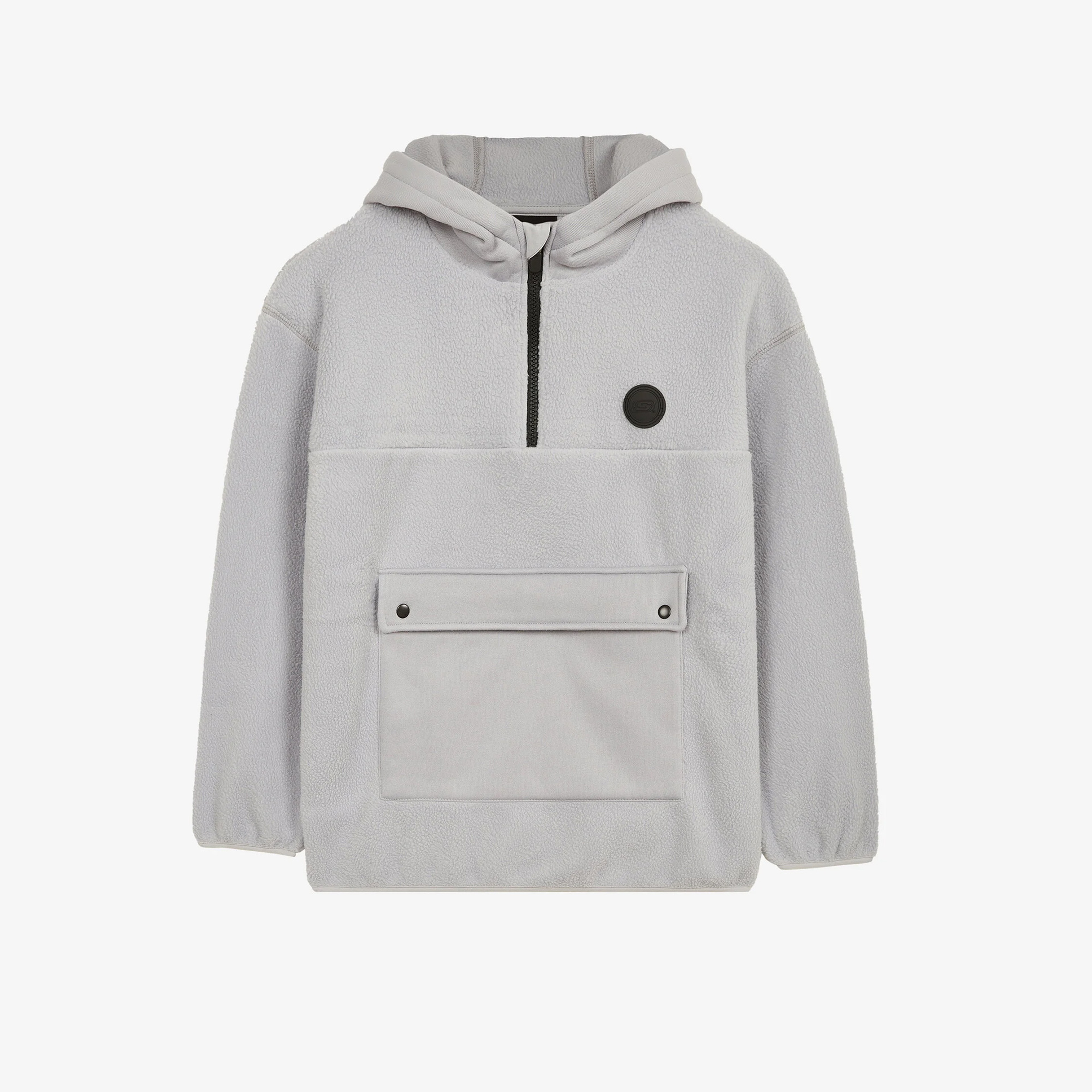 Skechers Outdoor Fleece Half Zip Polar Çocuk Gri Sweatshirt