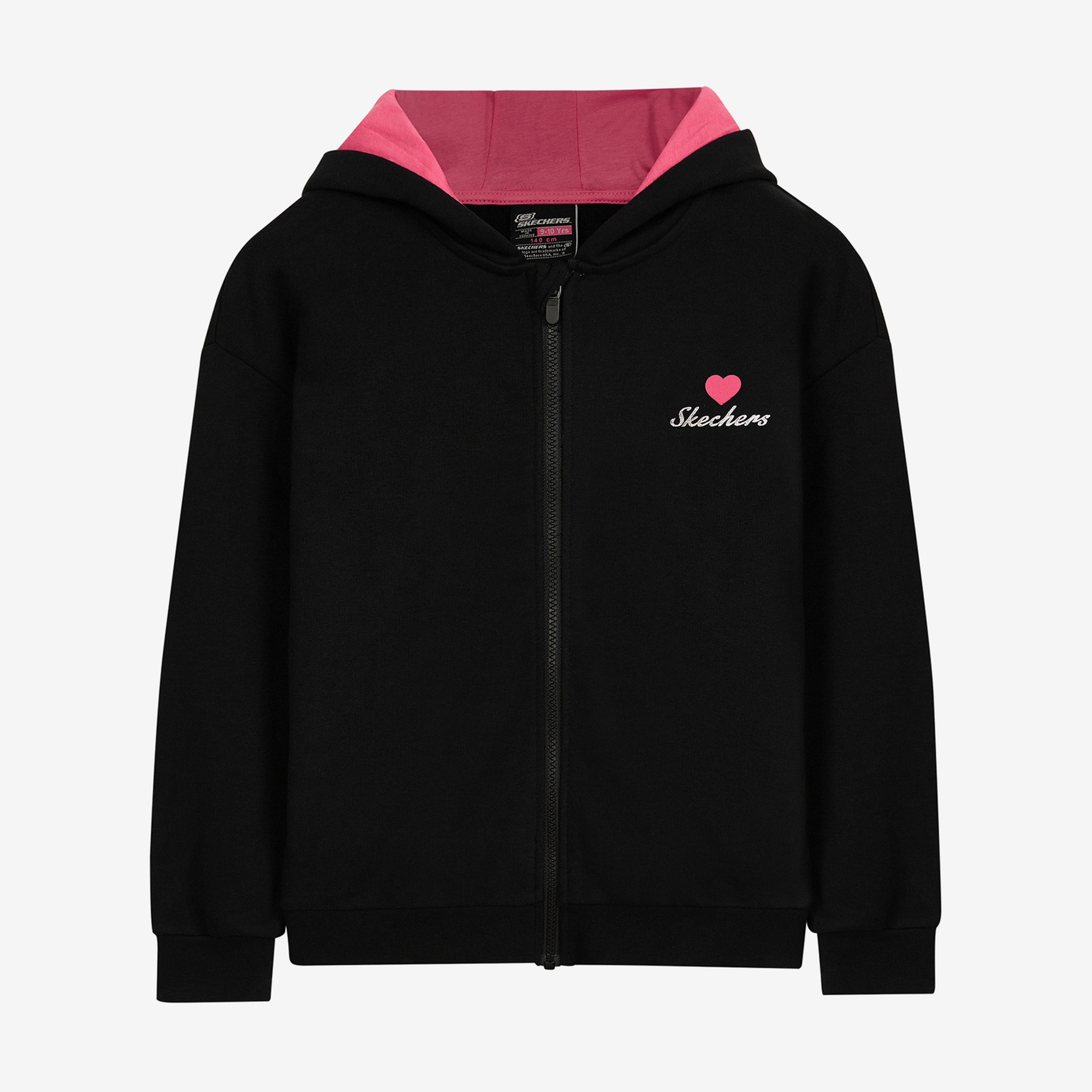 Skechers Heavy Weight Fleece Printed Çocuk Siyah Eşofman Takımı