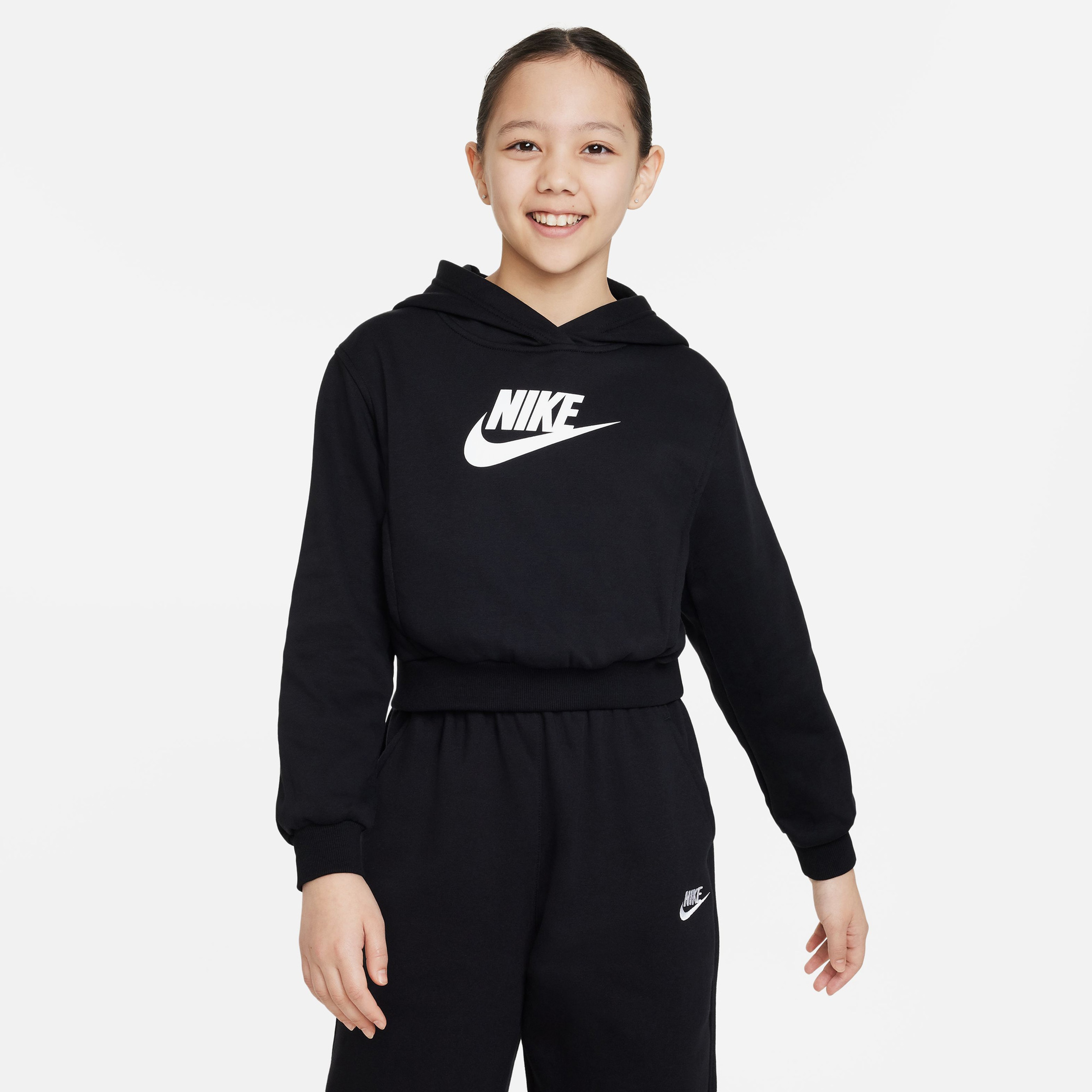 Nike Sportswear Club Fleece Çocuk Siyah Hoodie
