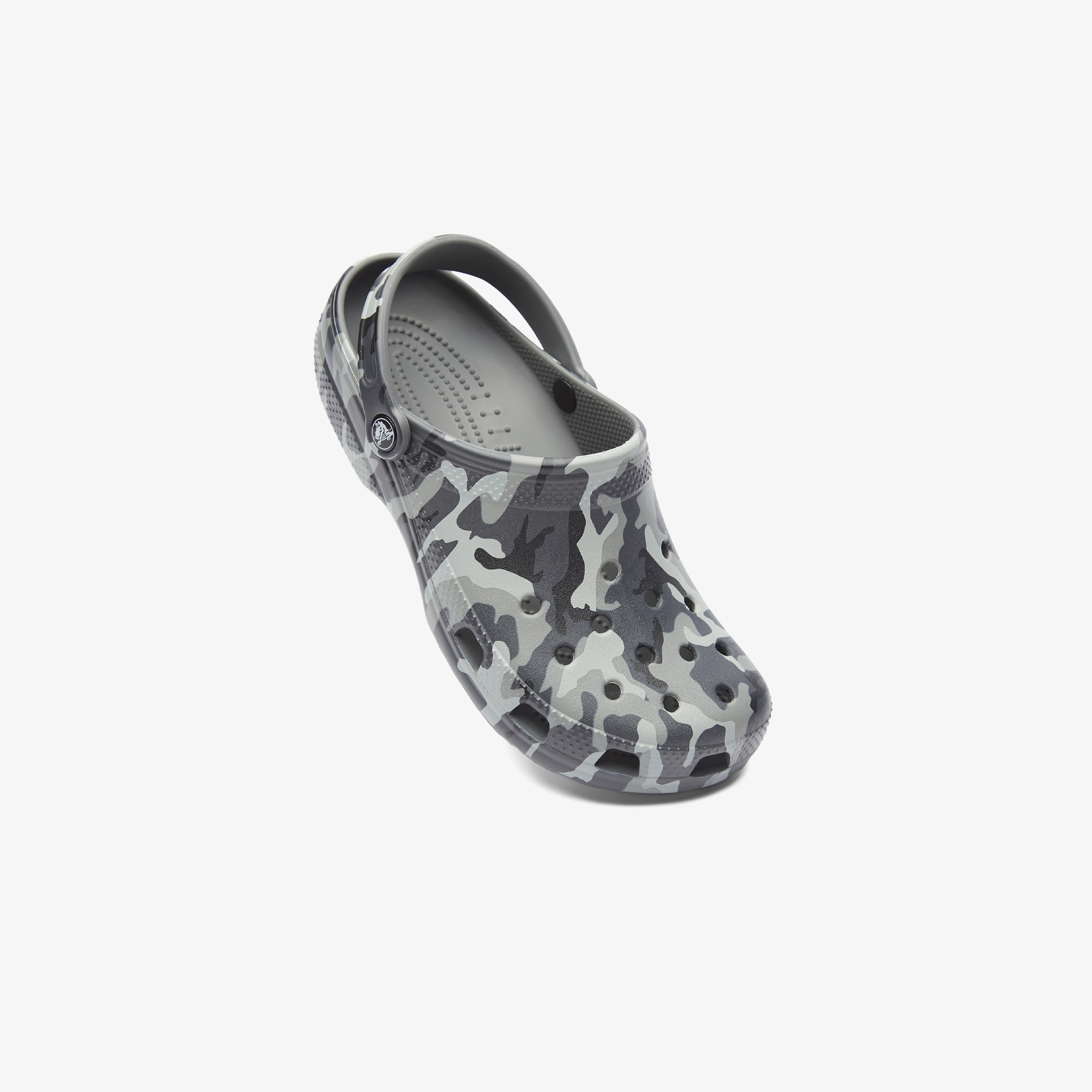 Crocs Classic Printed Camo Clog Erkek Gri Terlik