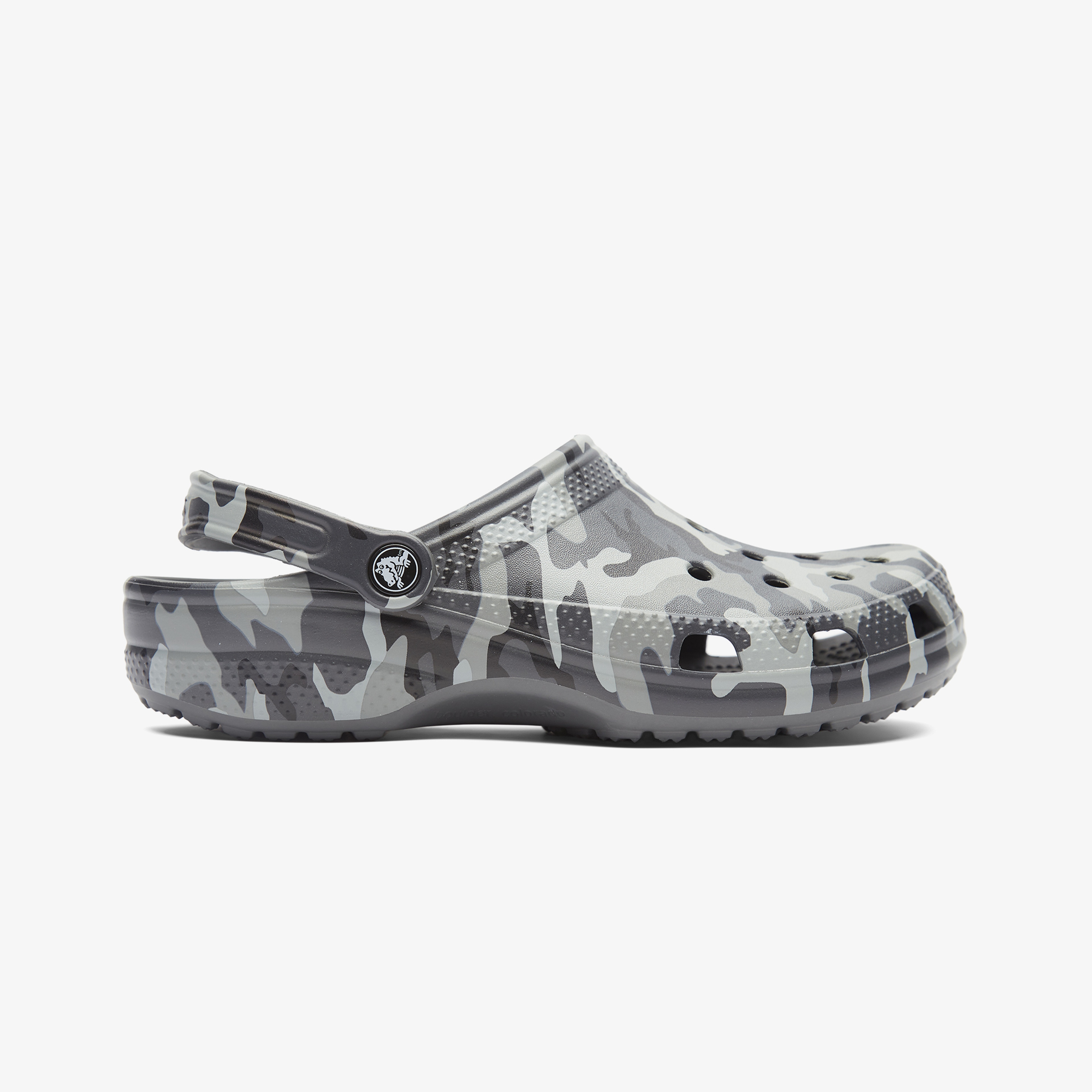 Crocs Classic Printed Camo Clog Erkek Gri Terlik
