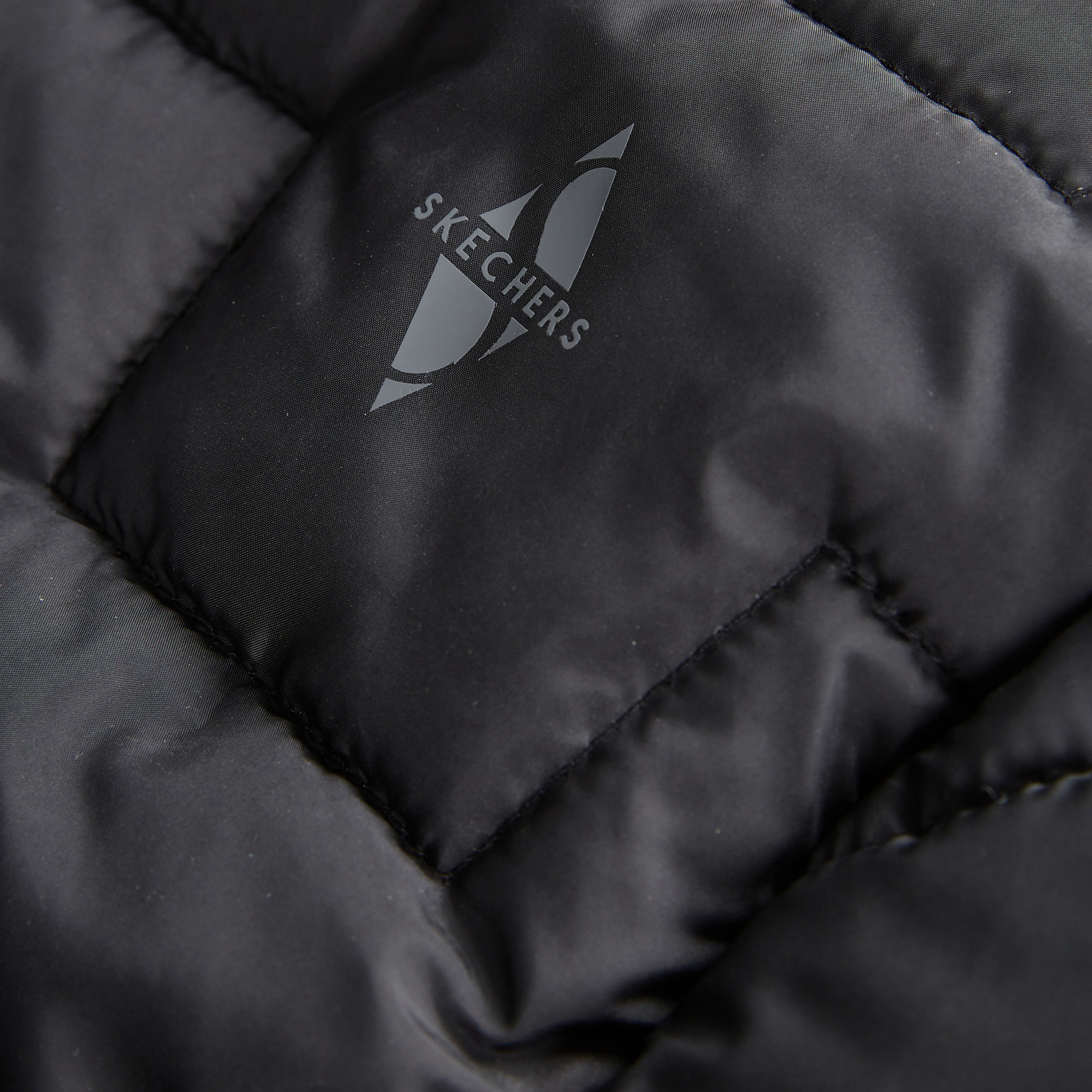 Skechers Outerwear Padded Erkek Siyah Mont