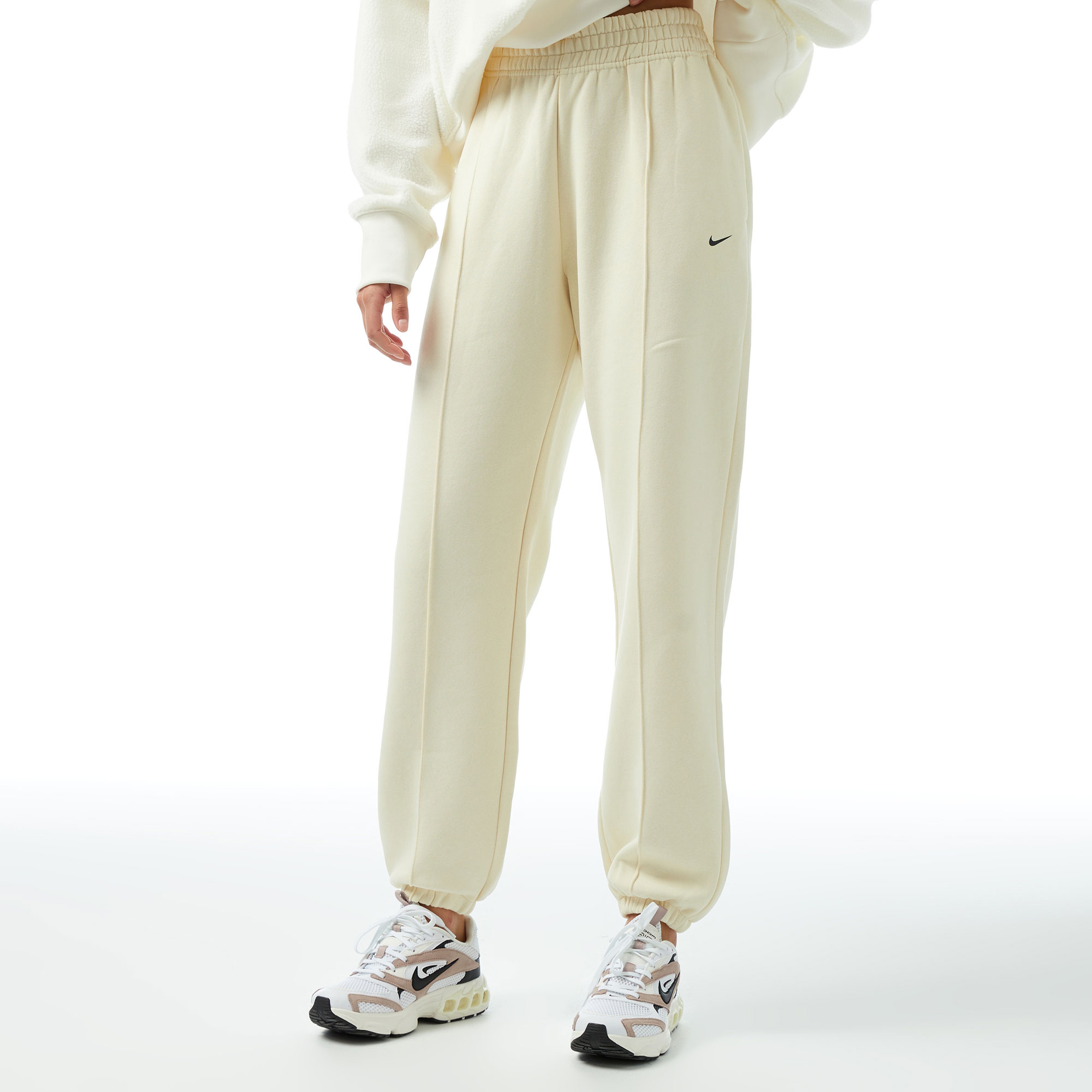 Nike Sportswear Loose Fleece Kadın Beyaz Eşofman Altı