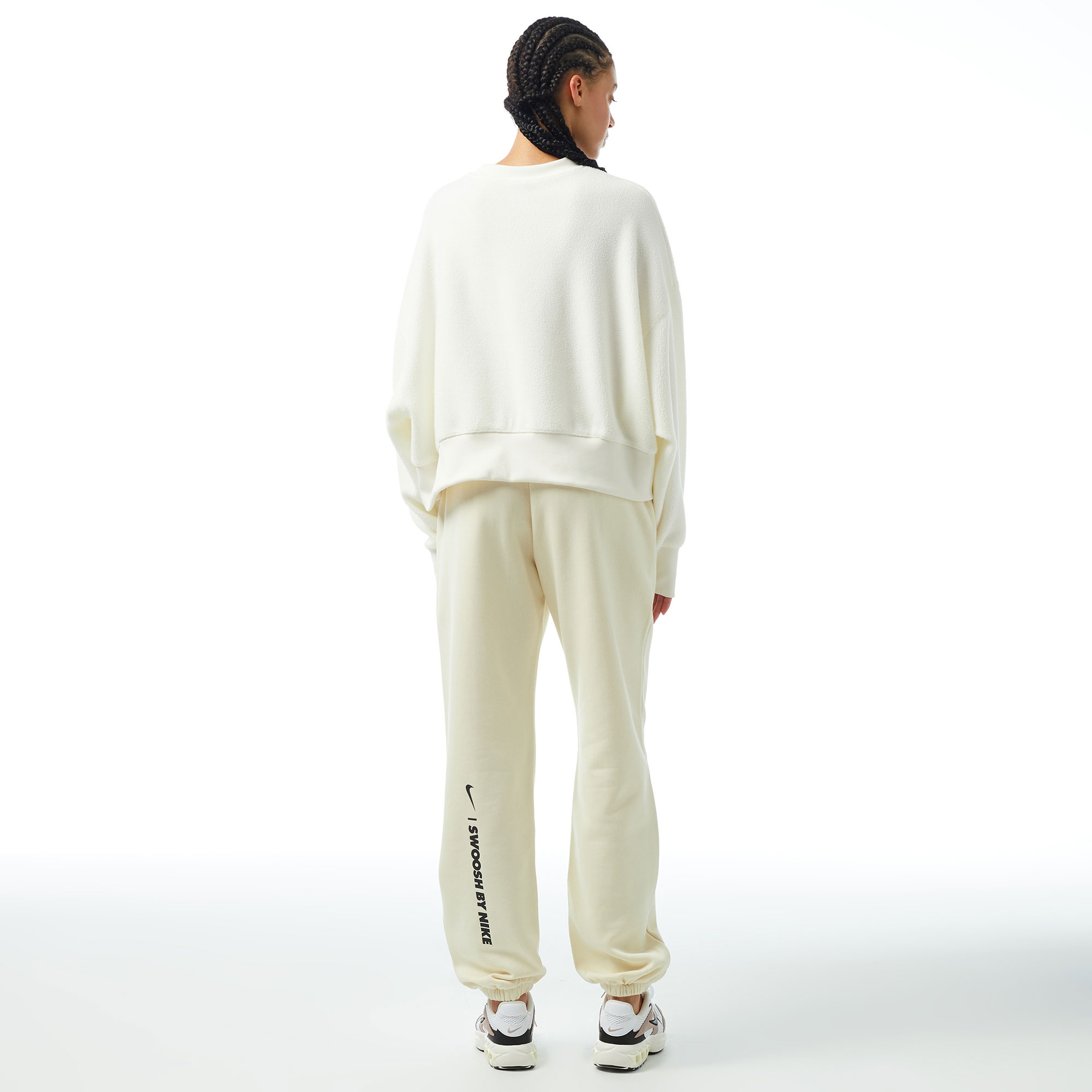 Nike Sportswear Loose Fleece Kadın Beyaz Eşofman Altı