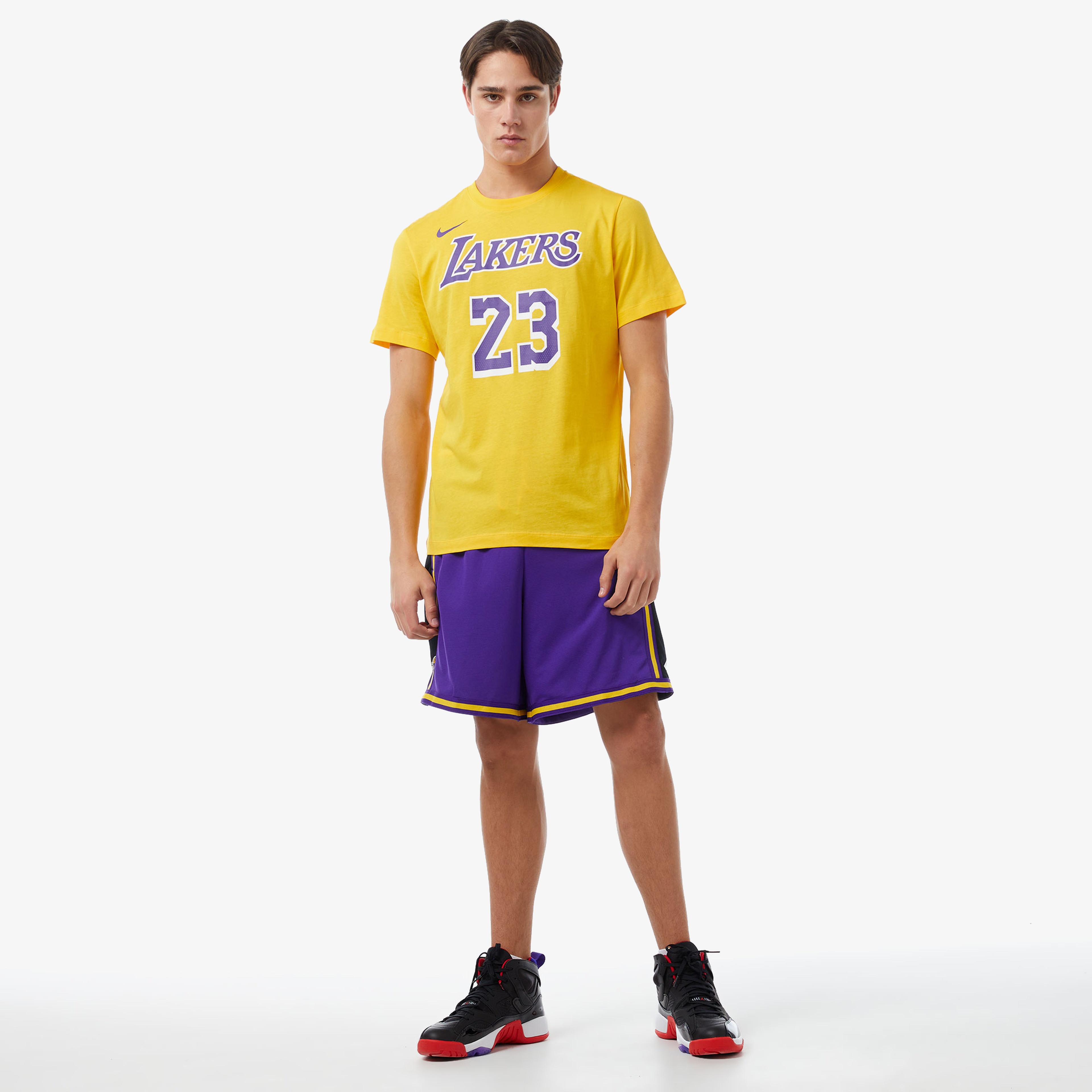 Nike Los Angeles Lakers Edition Erkek Sarı T-Shirt