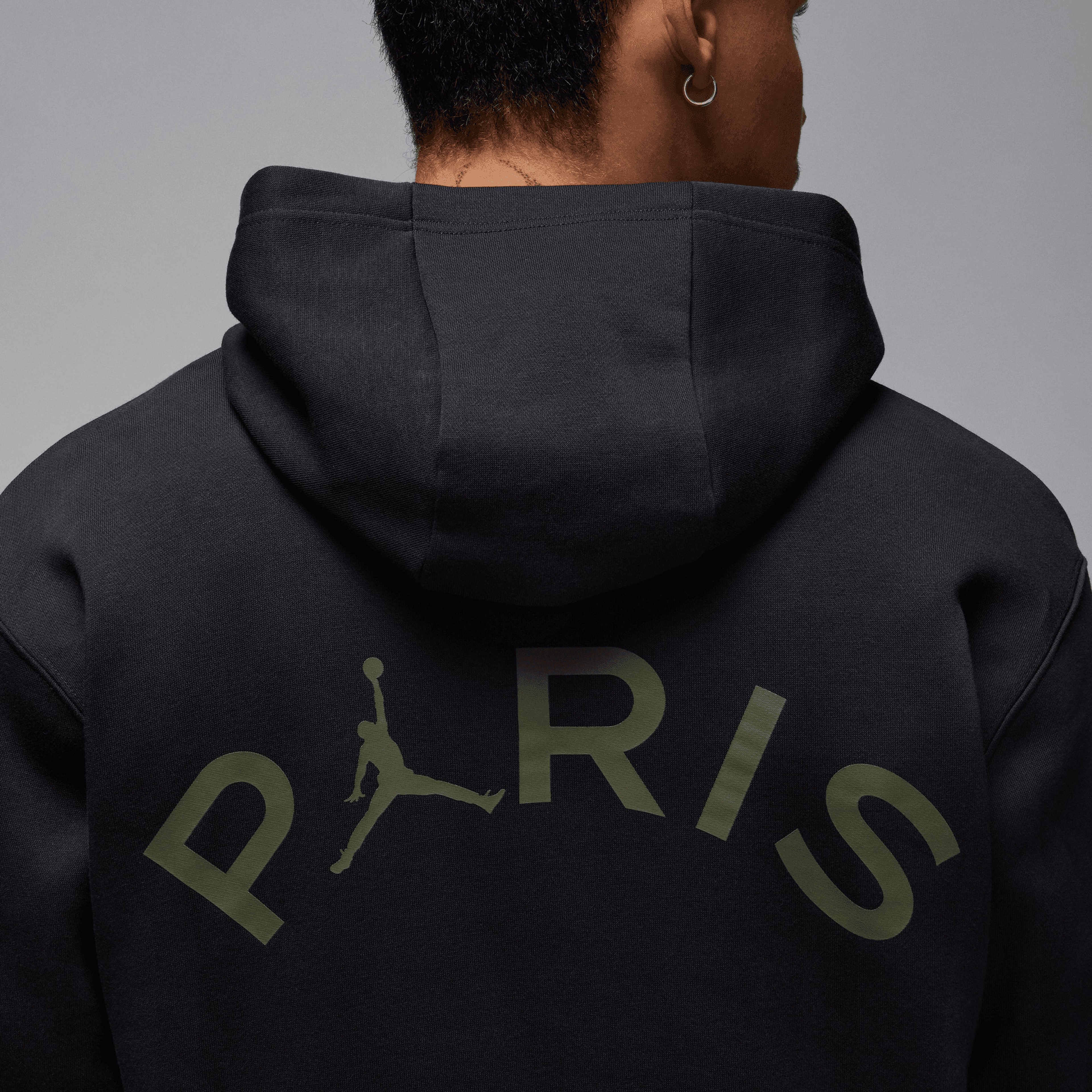 Nike Jordan Air Paris Saint-Germain Fleece Pullover Siyah Hoodie