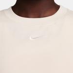 Nike Sportswear Chill Knit Oversized Kadın Krem Elbise
