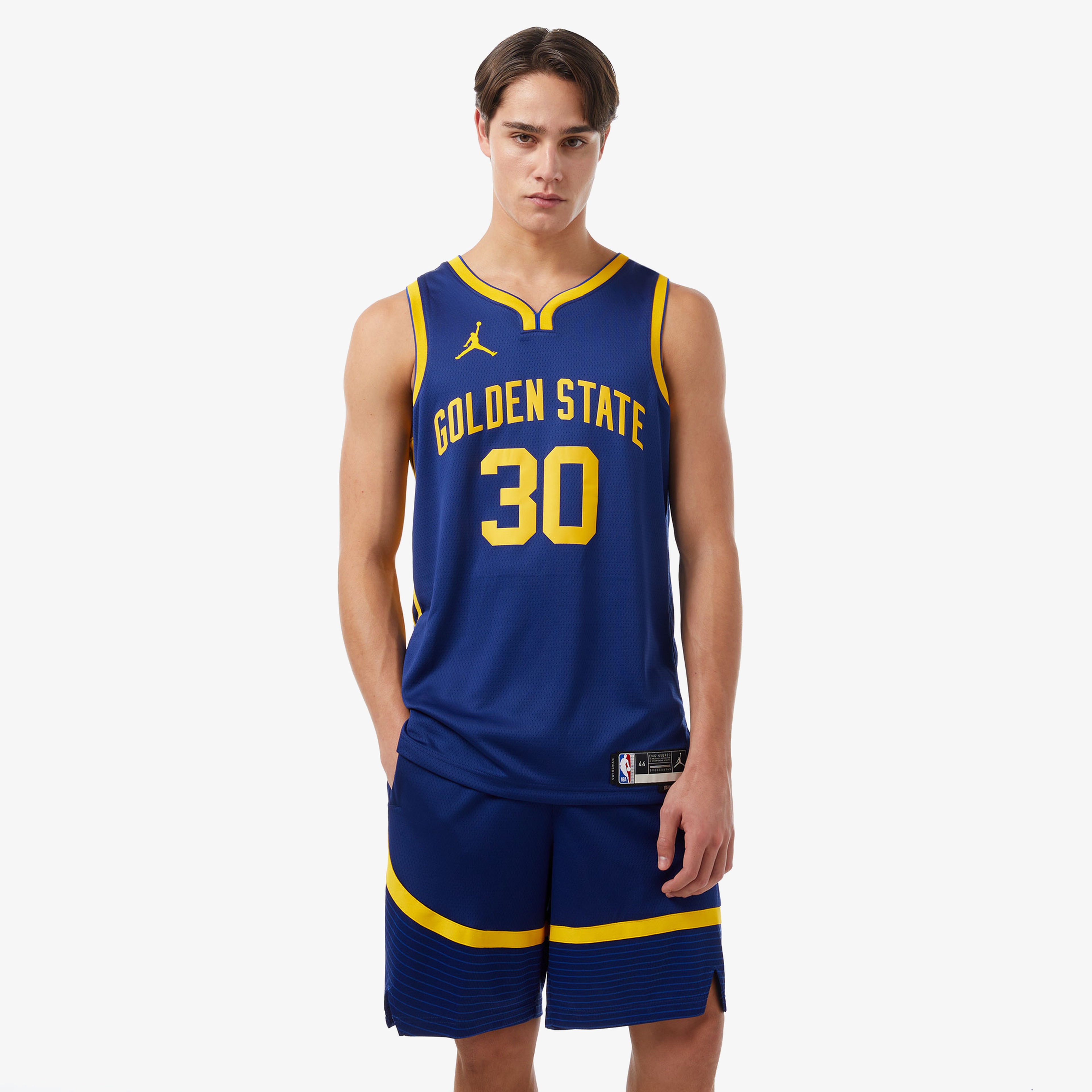 Nike Stephen Curry Golden State Warriors Statement Edition Dri-FIT NBA Swingman Erkek Mavi Forma