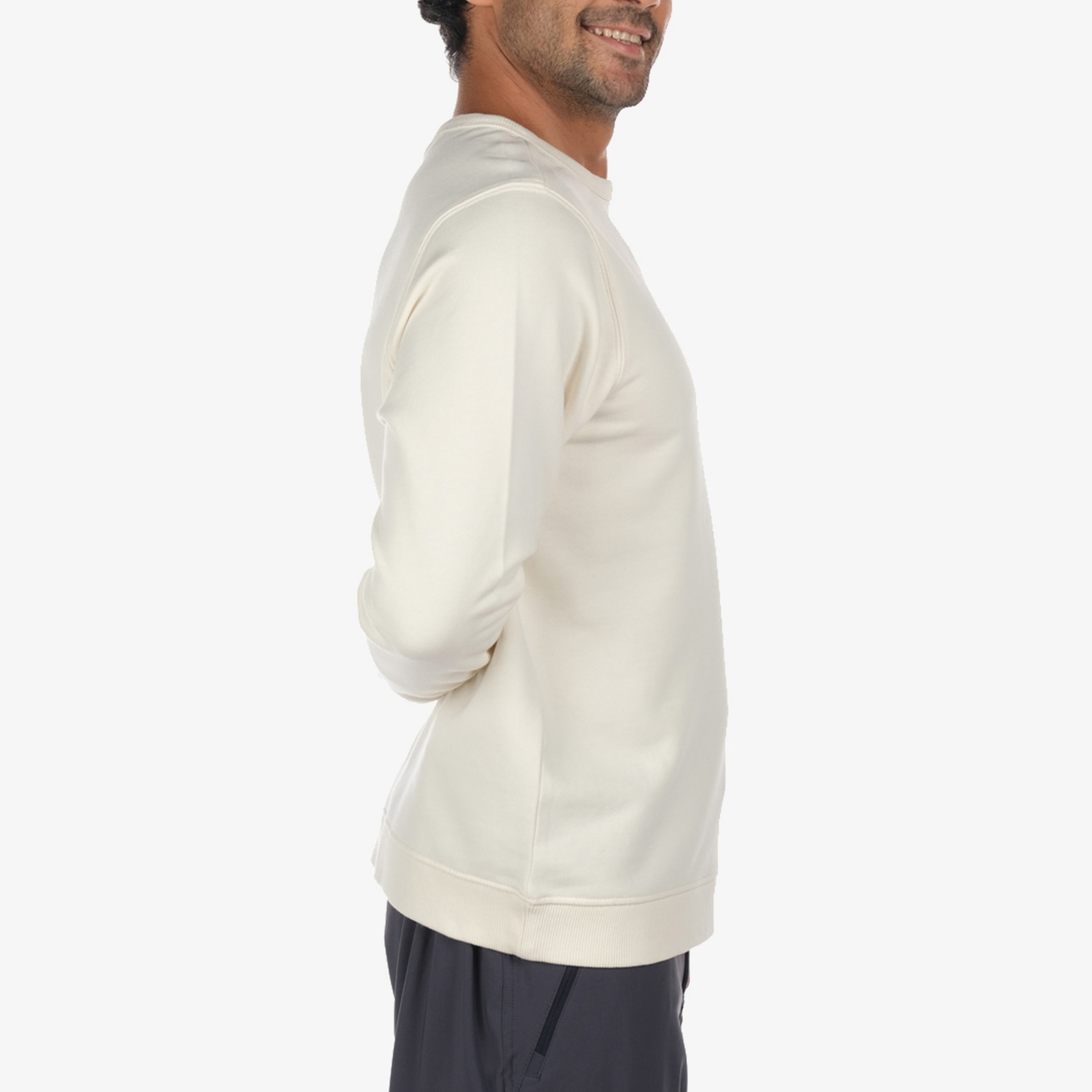 Columbia CSC Basic Crew Erkek Krem Sweatshirt