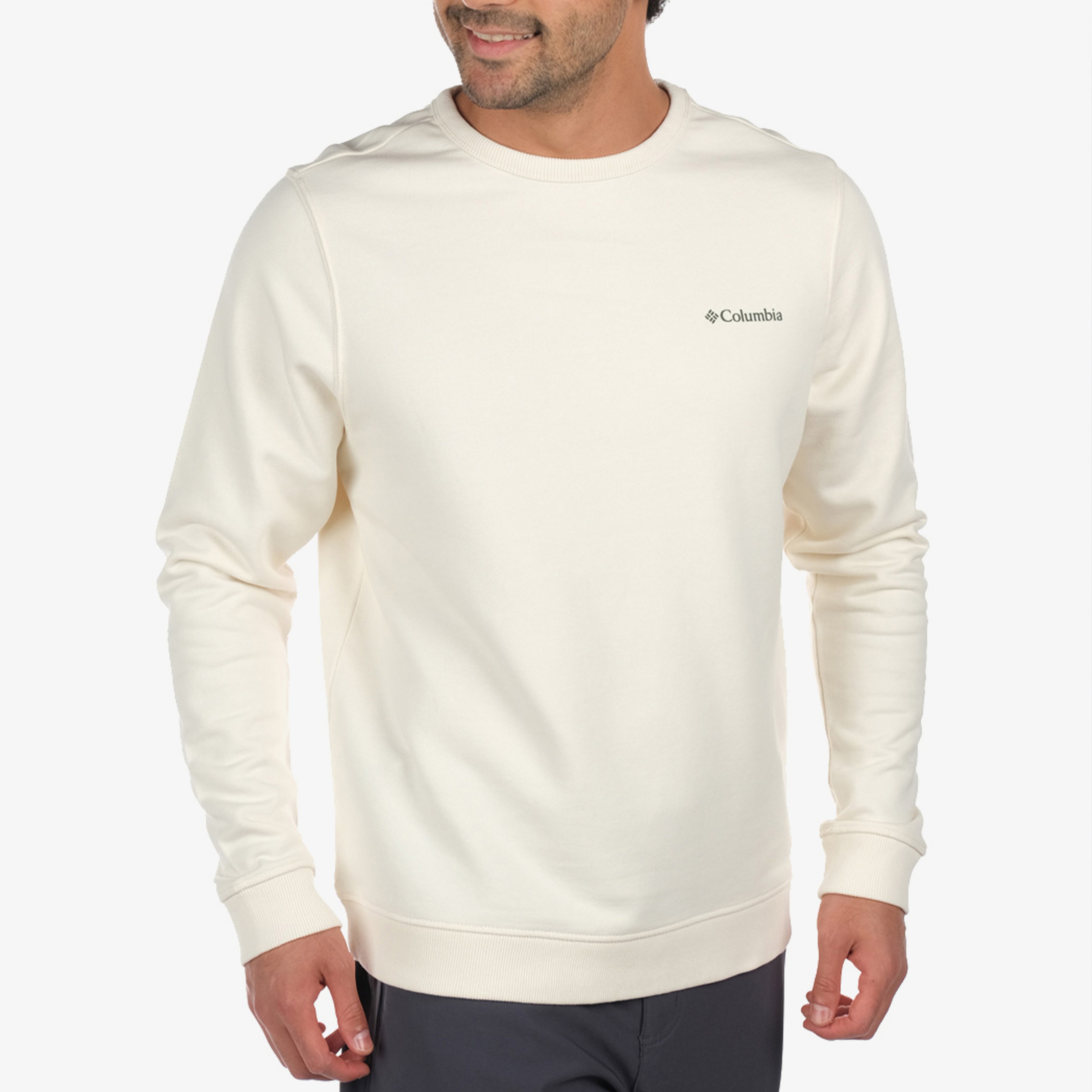 Columbia CSC Basic Crew Erkek Krem Sweatshirt
