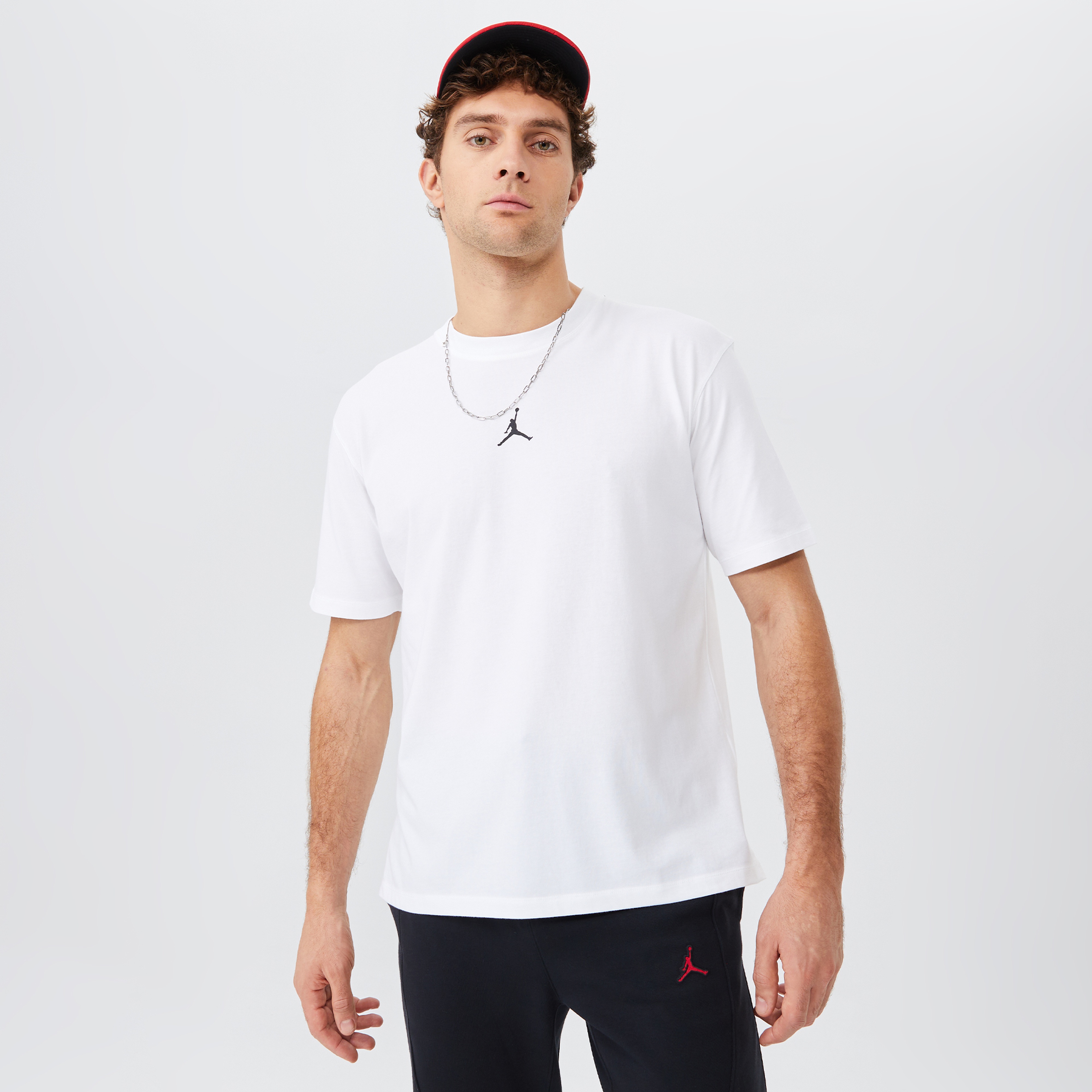 Jordan Dri-FIT Sprt Ss Top Erkek Beyaz T-Shirt