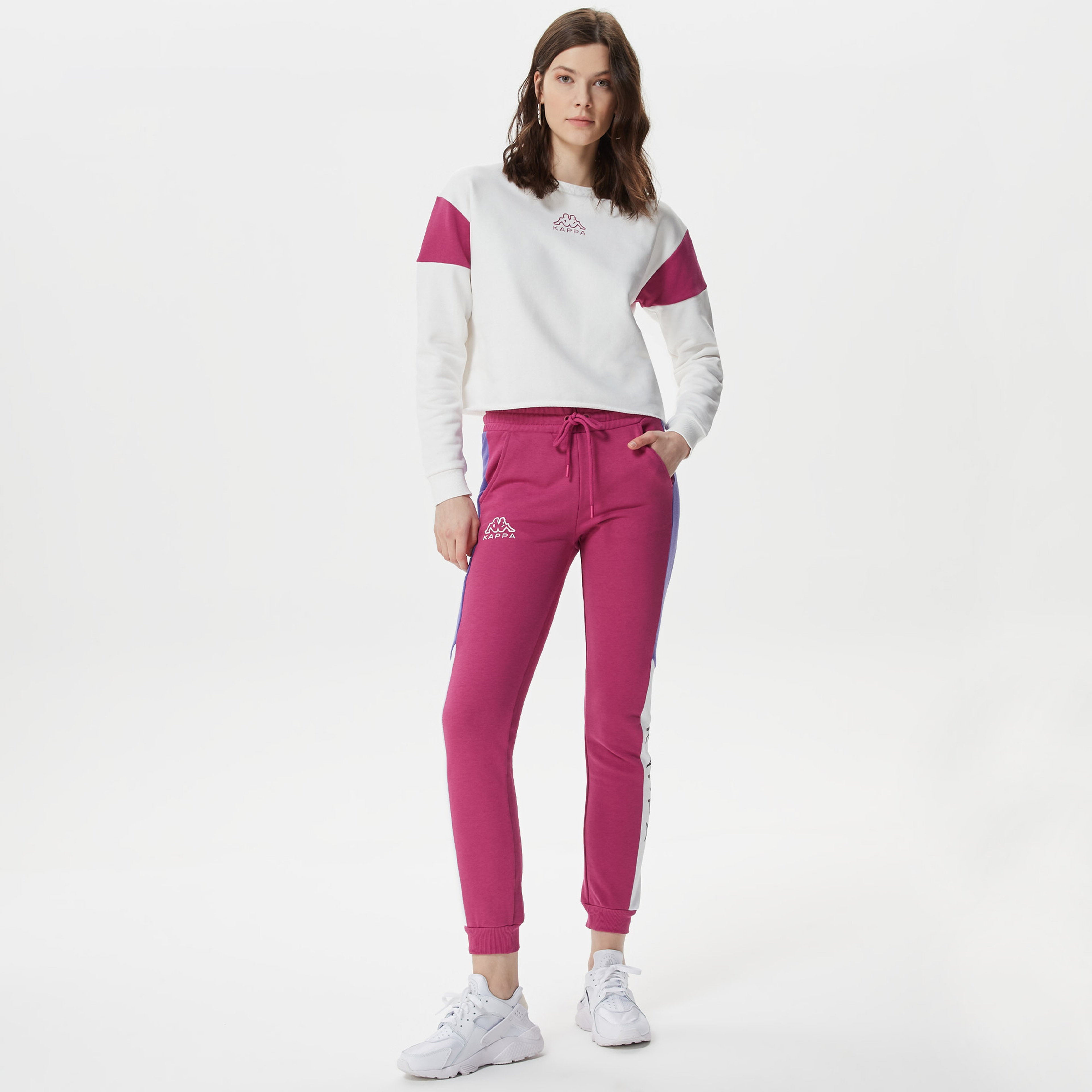 Kappa Kadın Beyaz Sweatshirt