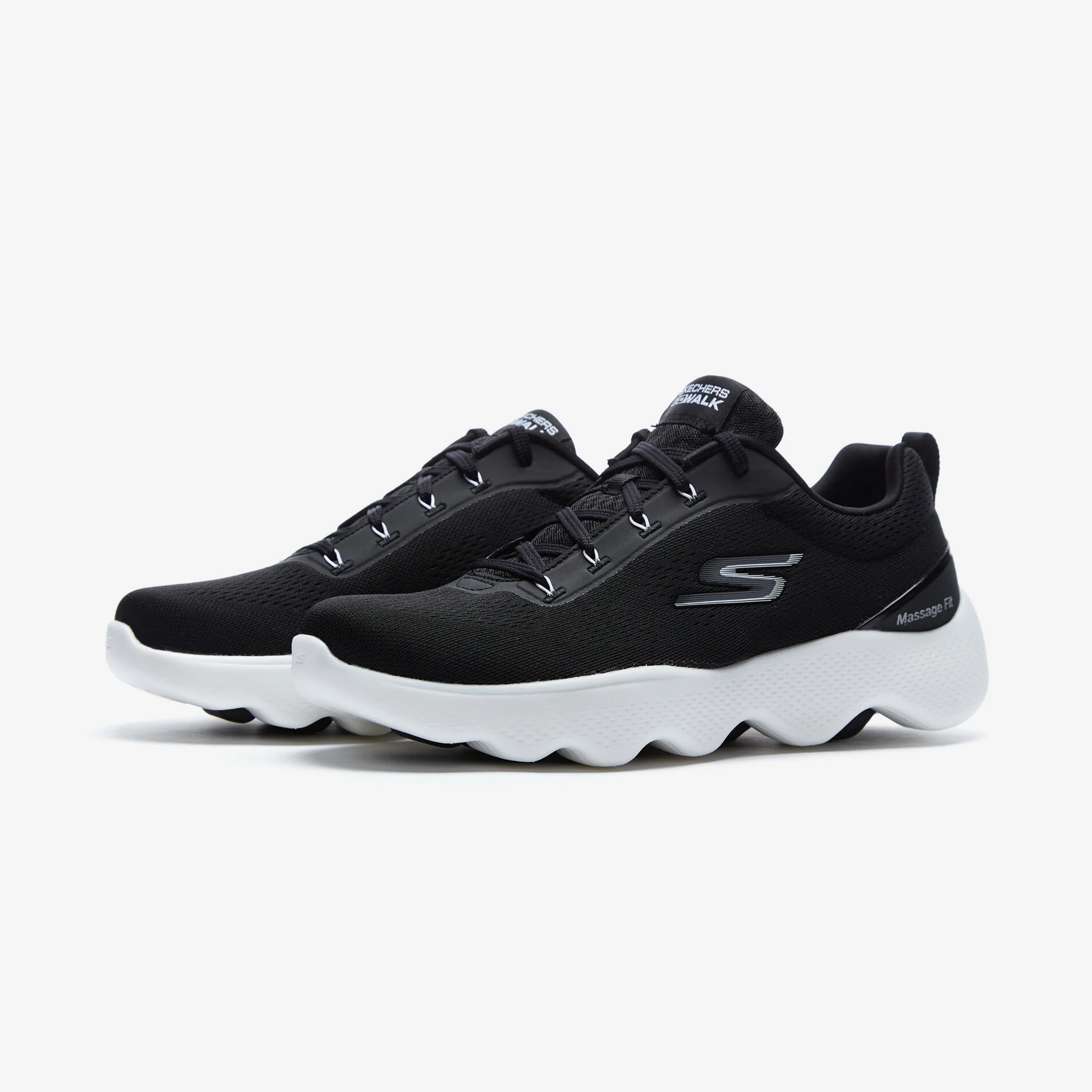 Skechers Go Walk Massage Fit Erkek Siyah Spor Ayakkabı