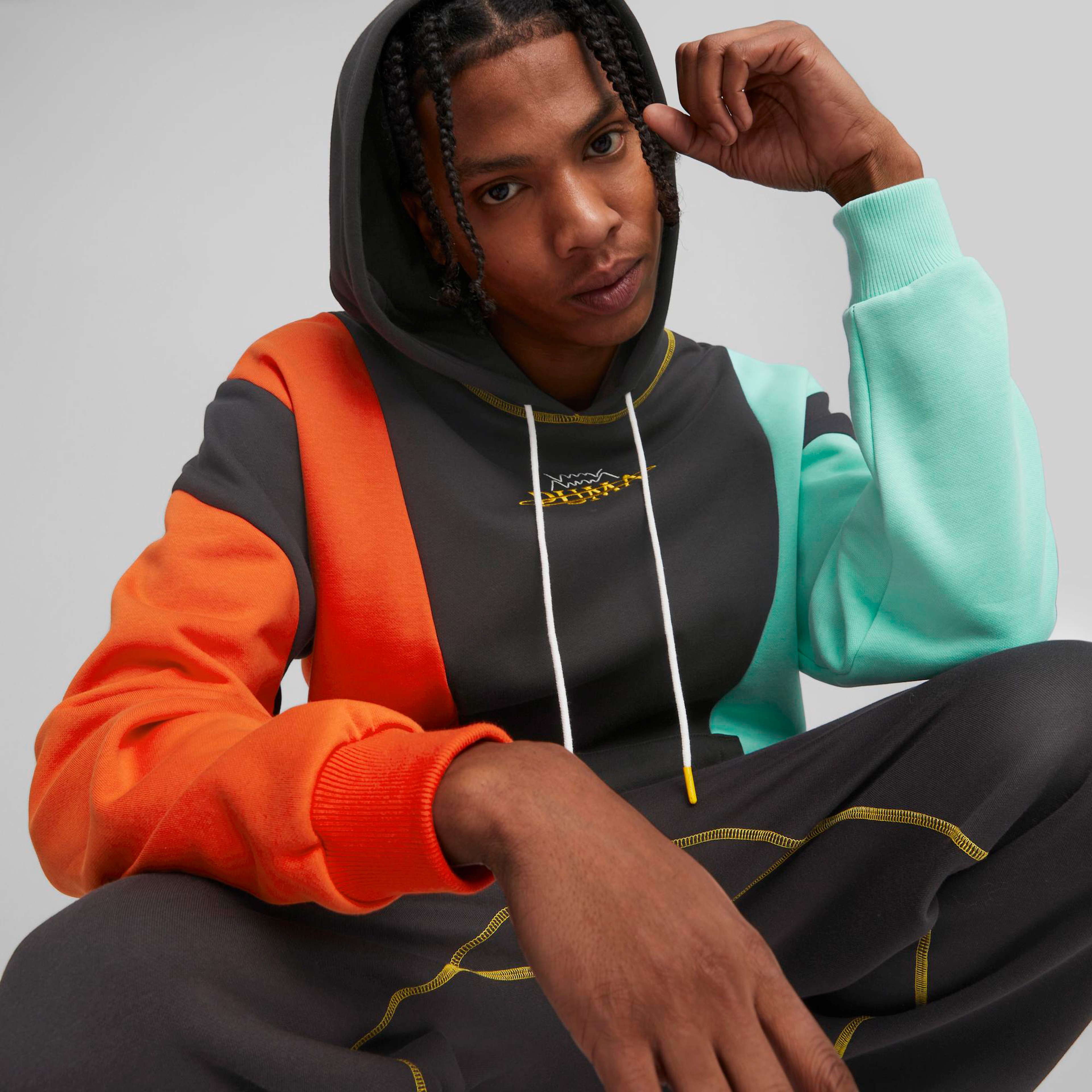 Puma In the Paint Pullover Erkek Siyah Eşofman Üstü