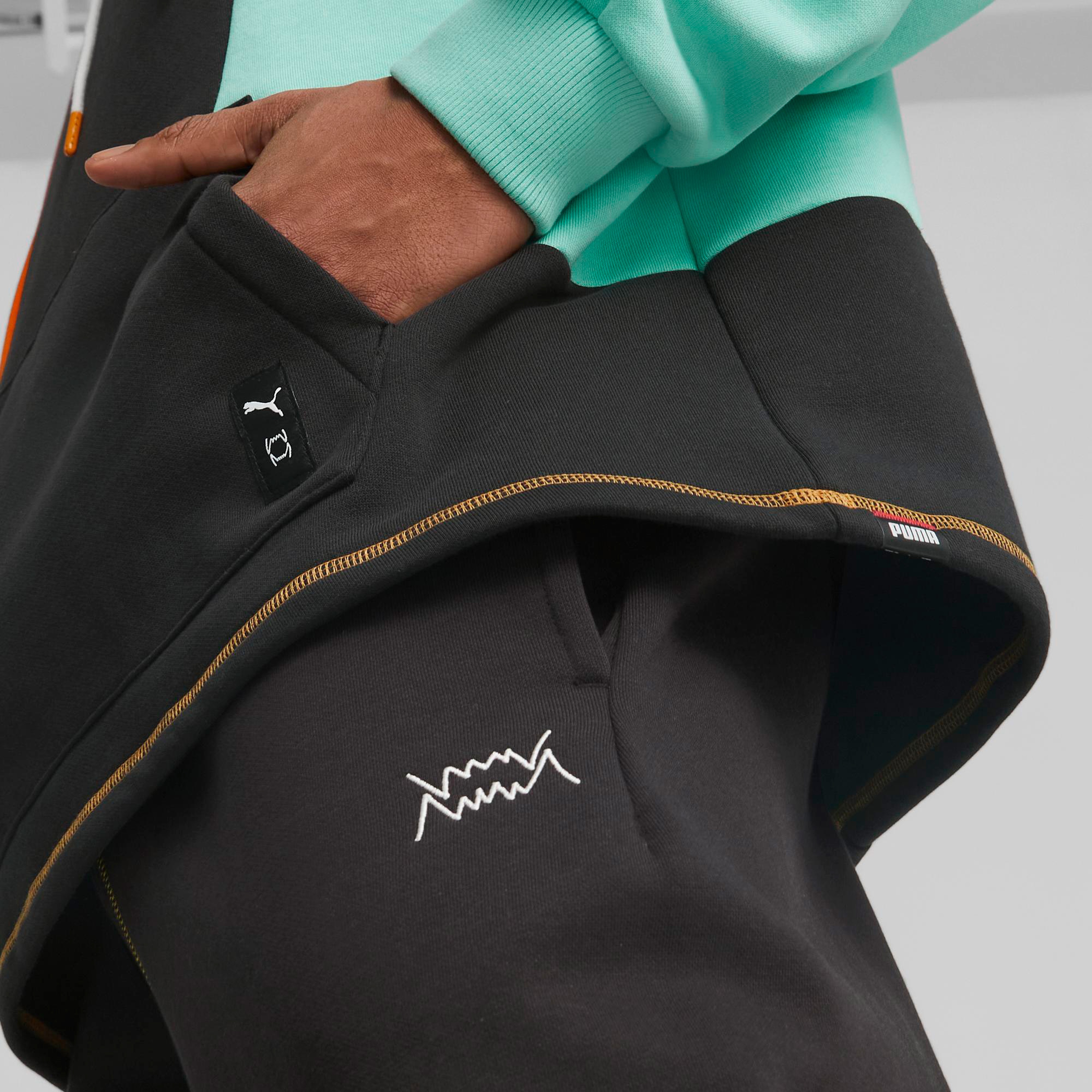 Puma In the Paint Pullover Erkek Siyah Eşofman Üstü