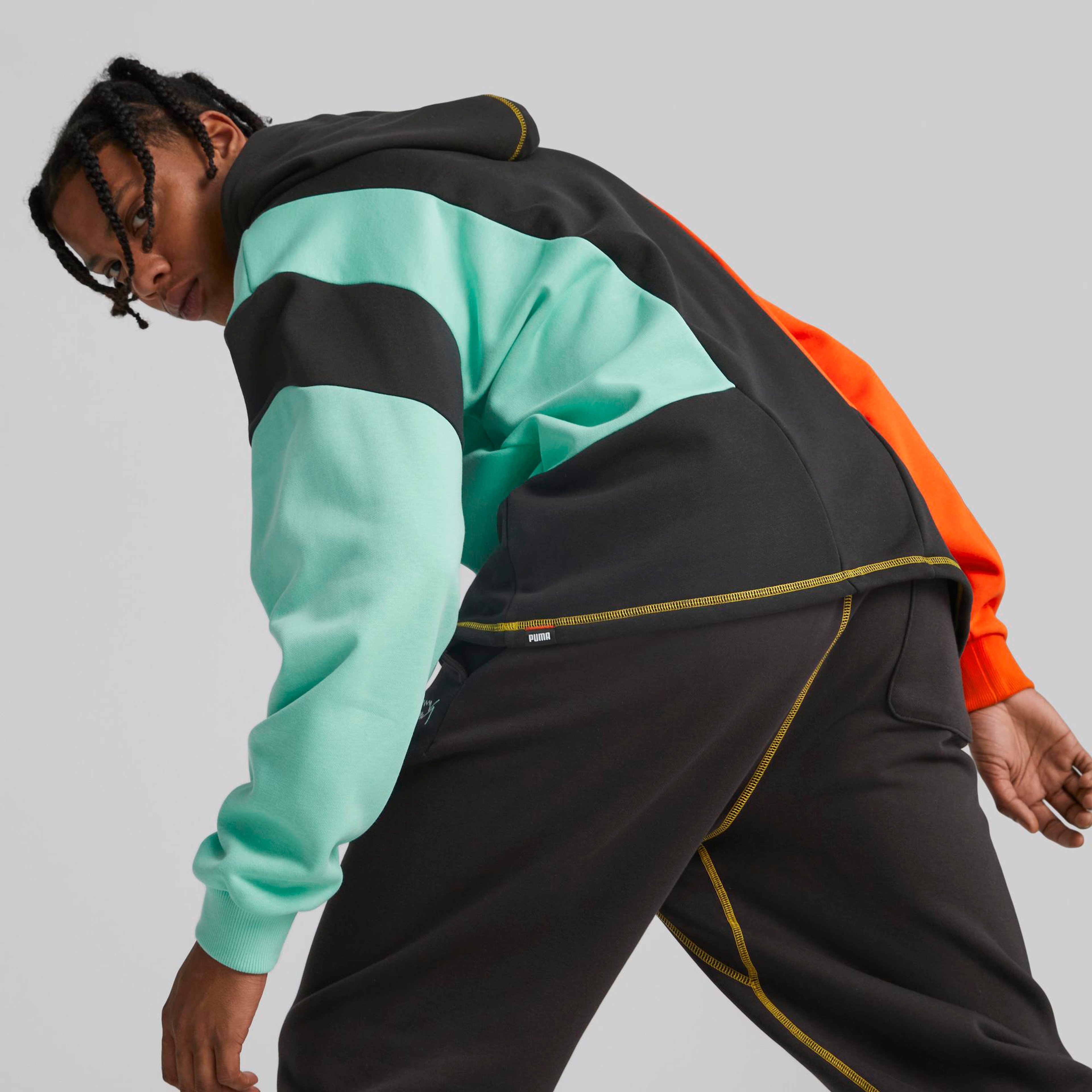 Puma In the Paint Pullover Erkek Siyah Eşofman Üstü