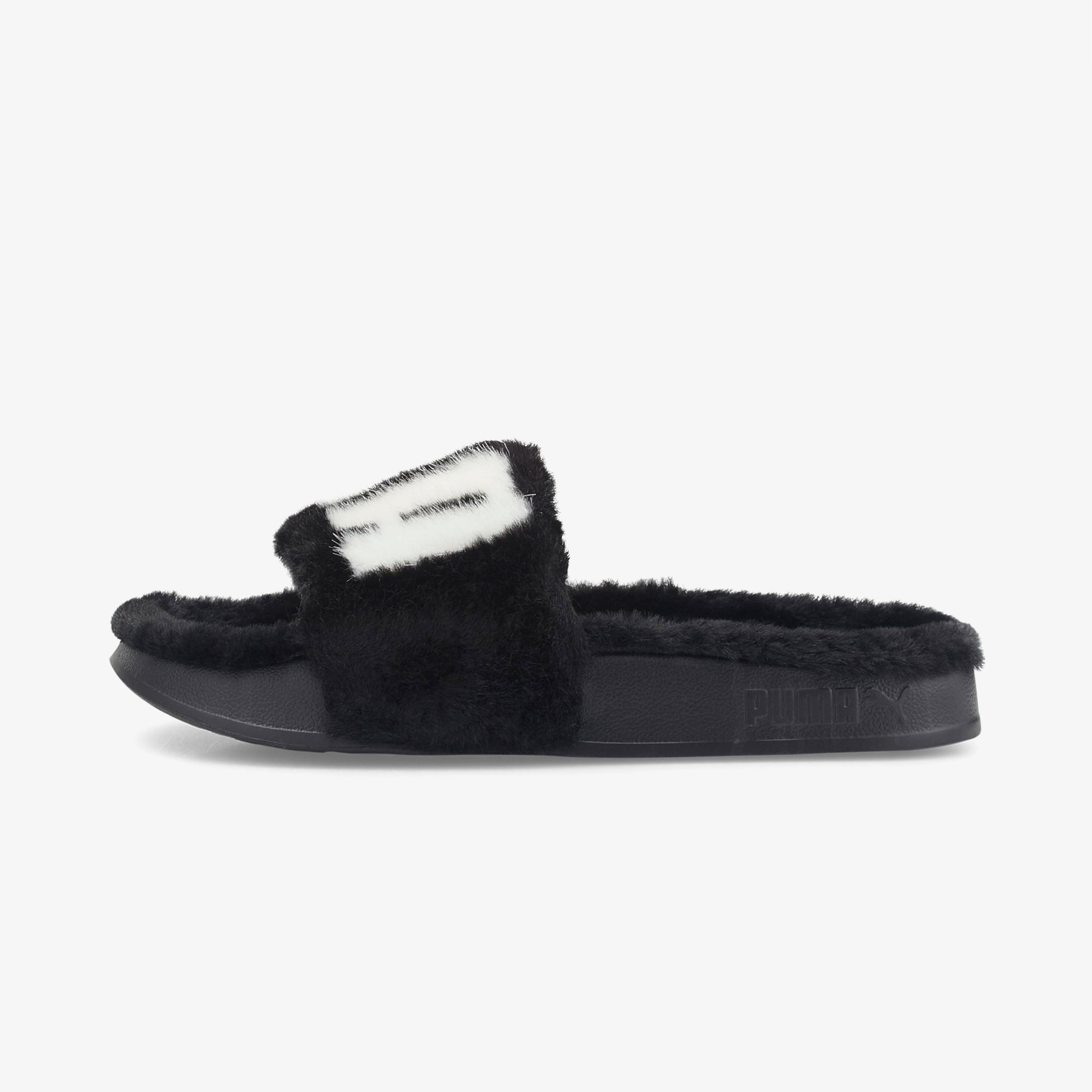 Puma Leadcat 2.0 Fuzz Kadın Siyah Terlik