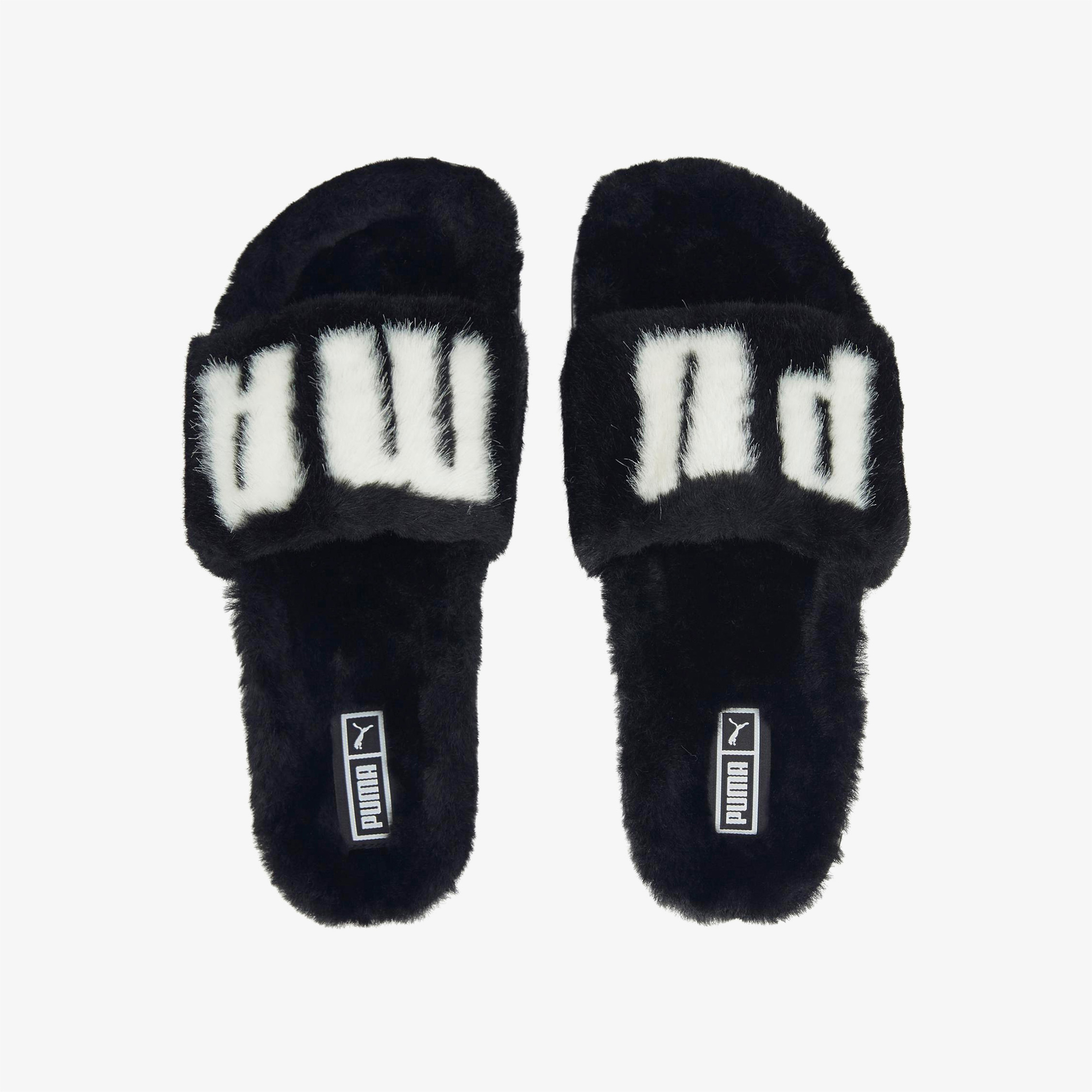 Puma Leadcat 2.0 Fuzz Kadın Siyah Terlik