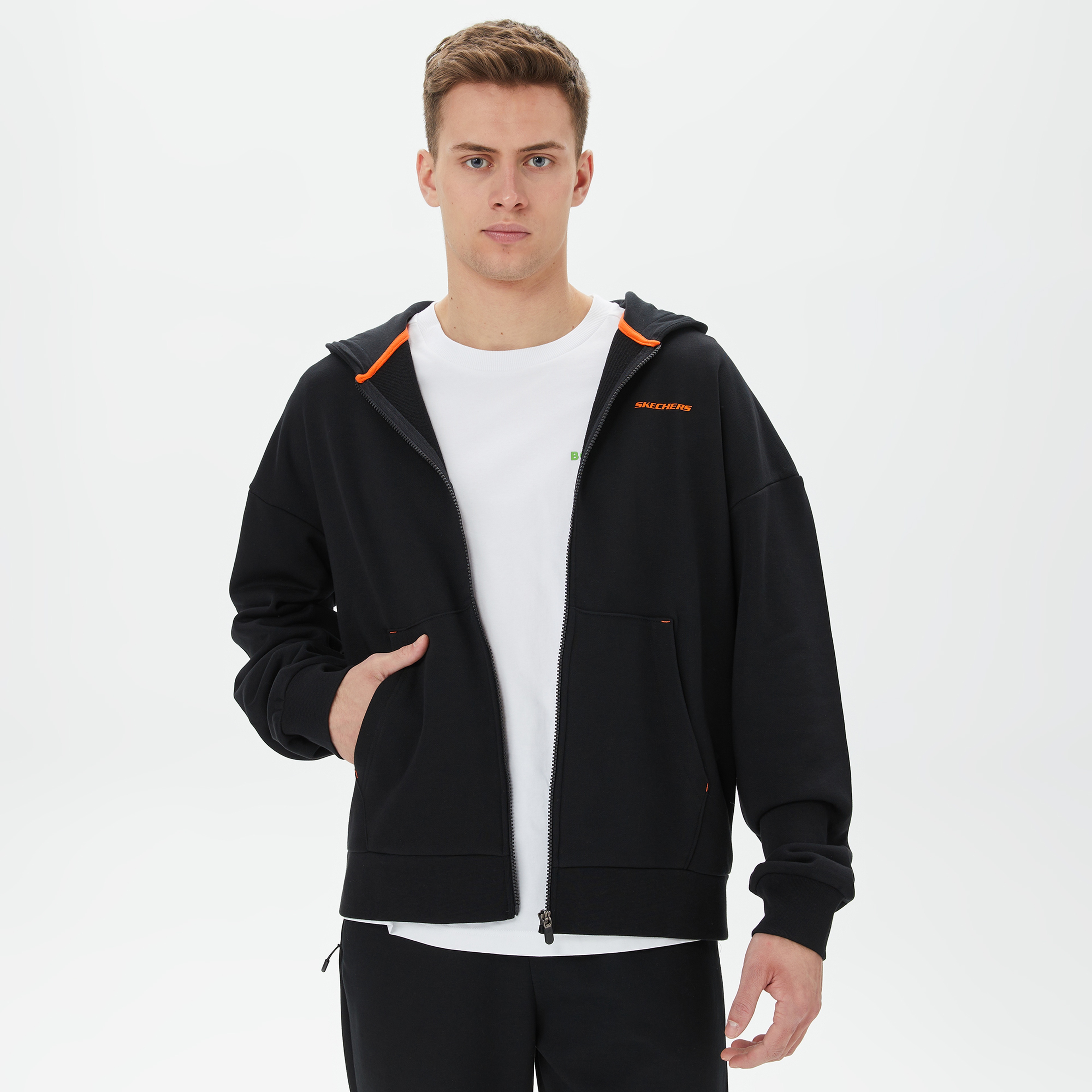Skechers Graphic Erkek Siyah Günlük T-Shirt