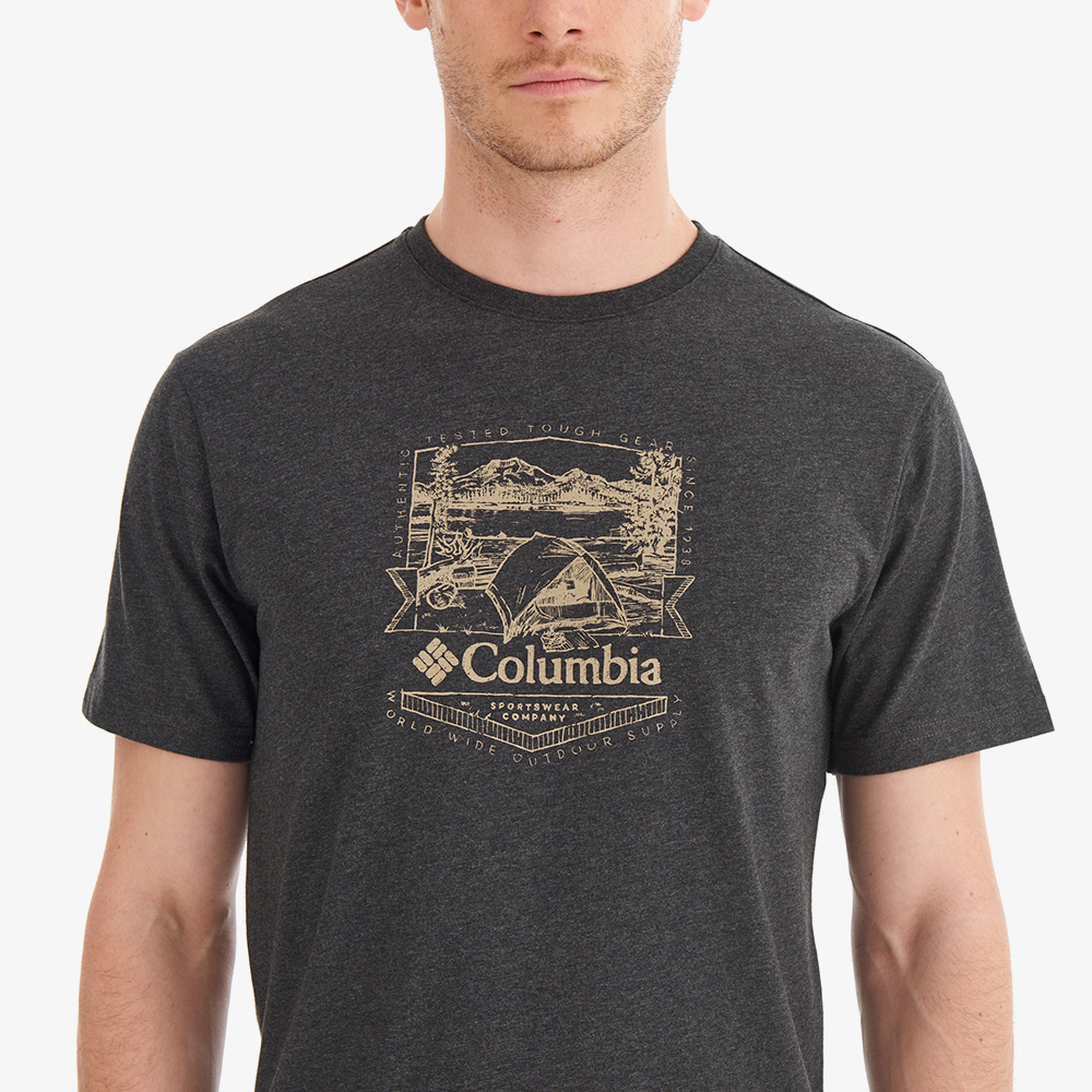 Columbia Erkek Gri Günlük T-Shirt