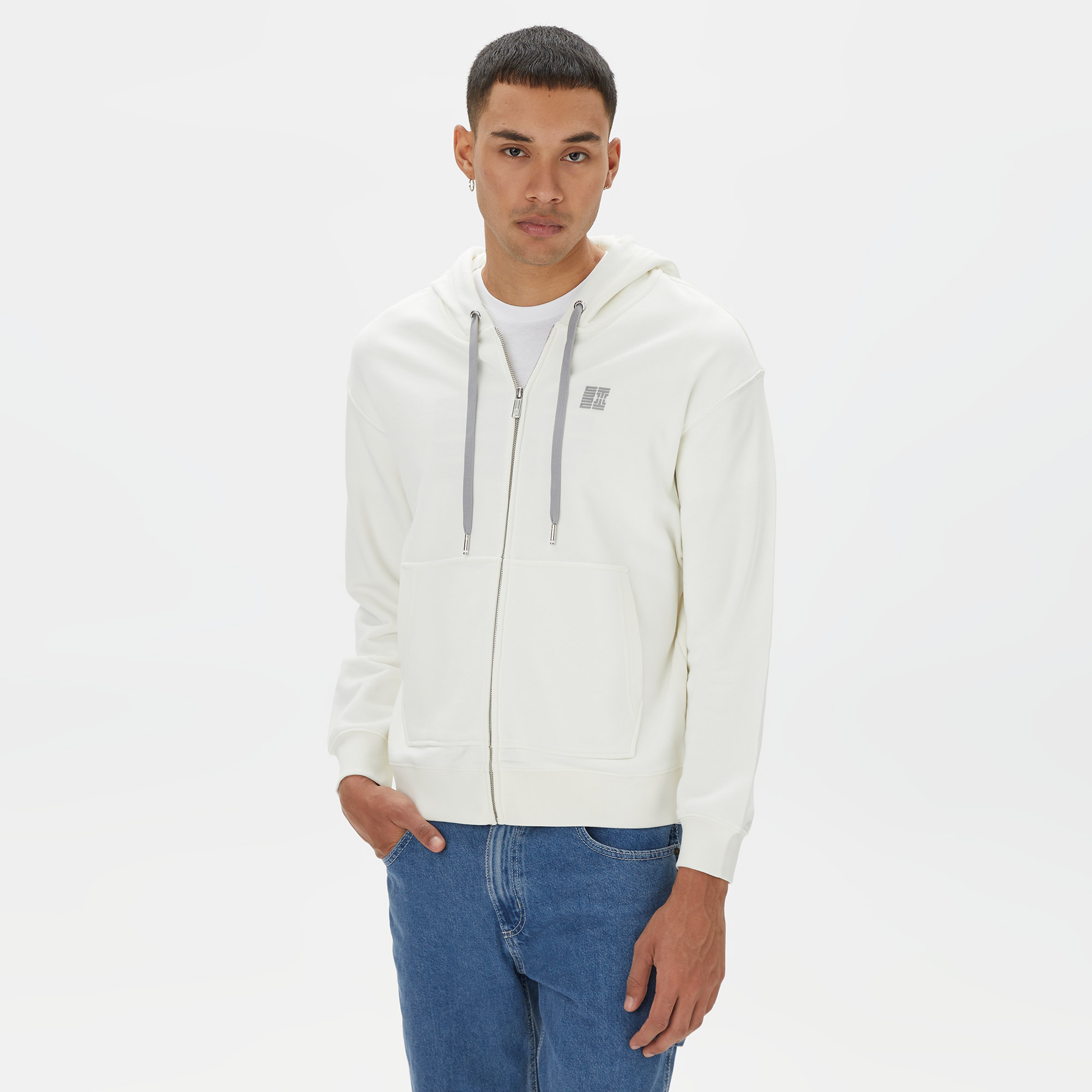 Sportempt Lifestyle Erkek Beyaz Sweatshirt