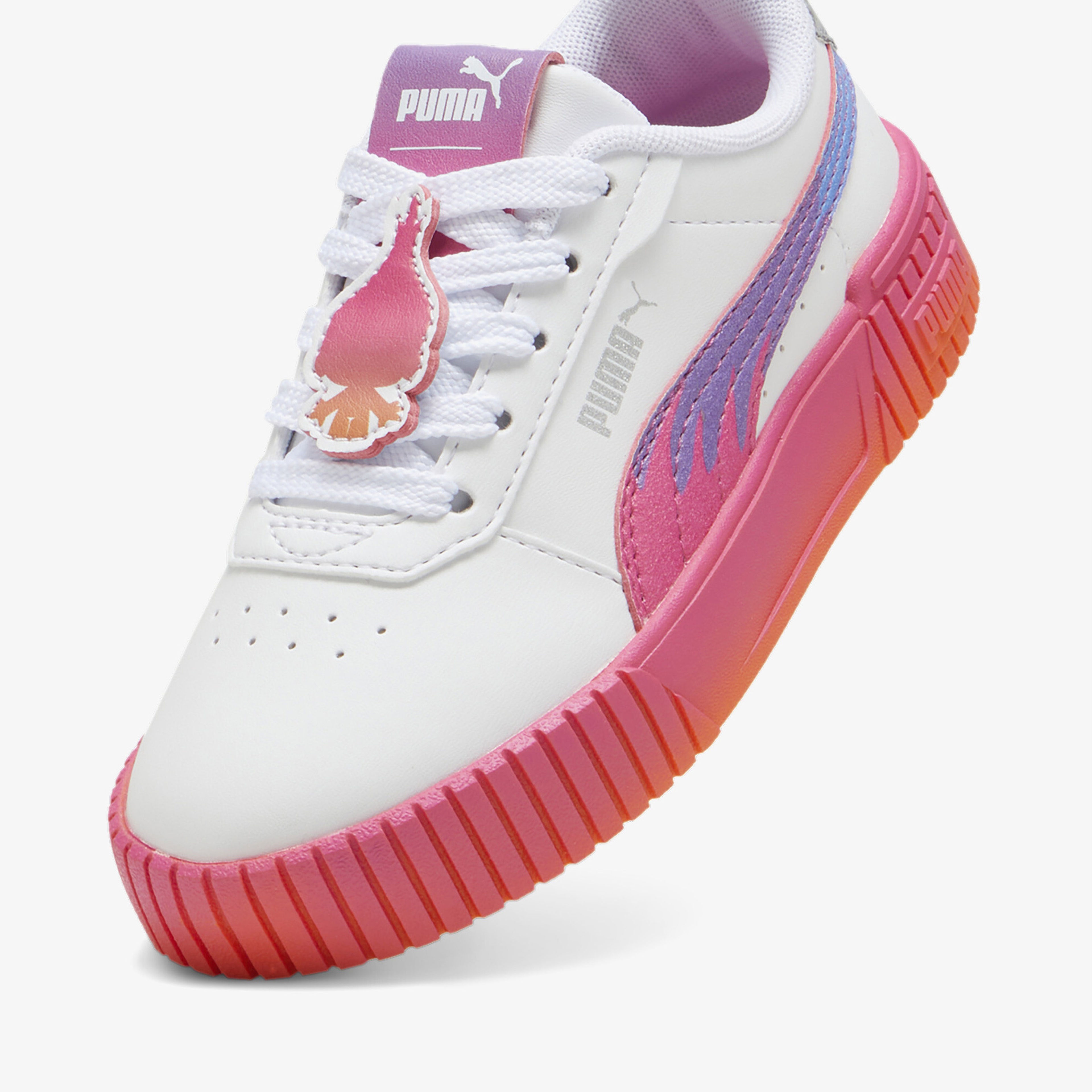 Puma Carina 2.0 Trolls Çocuk Beyaz Spor Ayakkabı