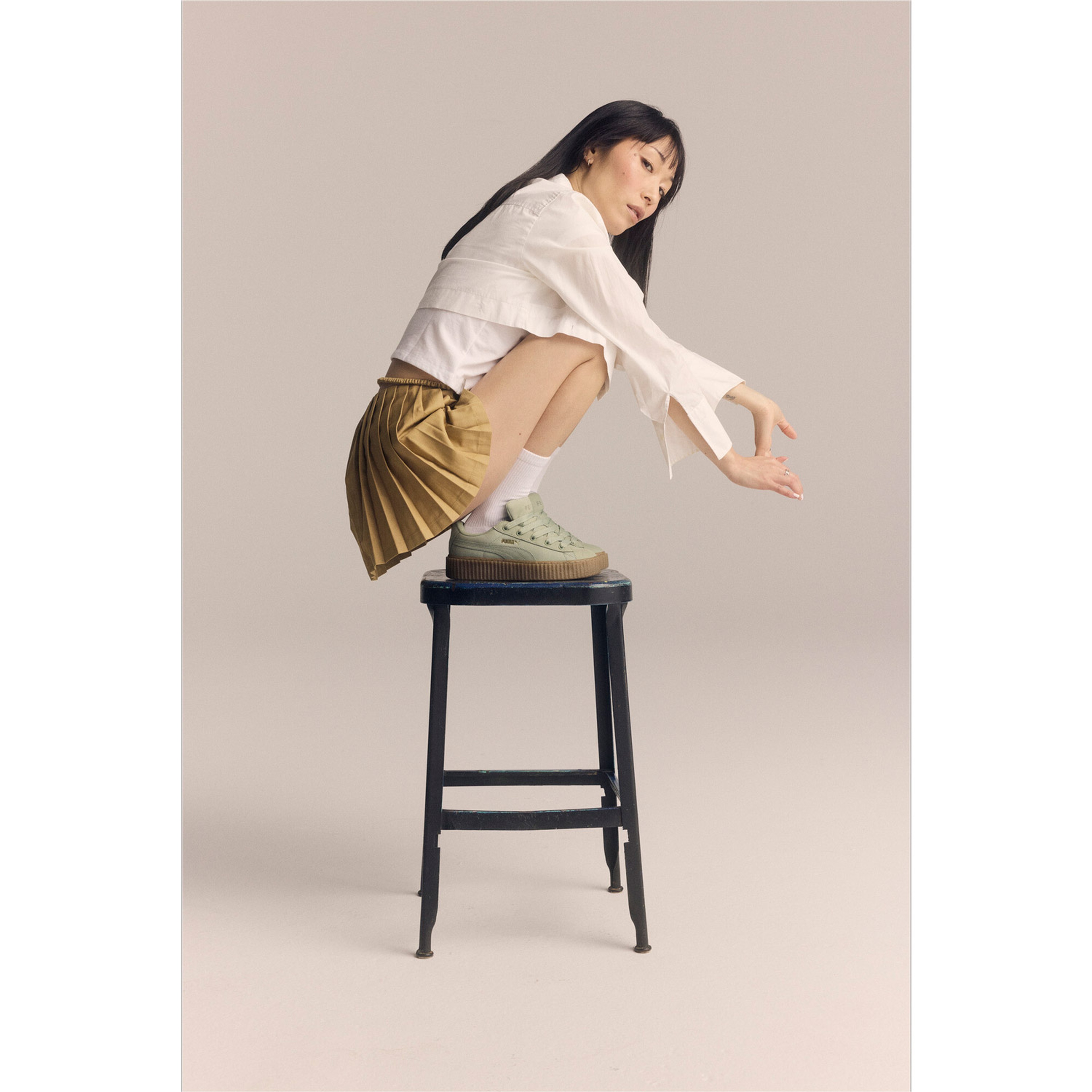 Puma Creeper Phatty Nubuck Unisex Yeşil Spor Ayakkabı