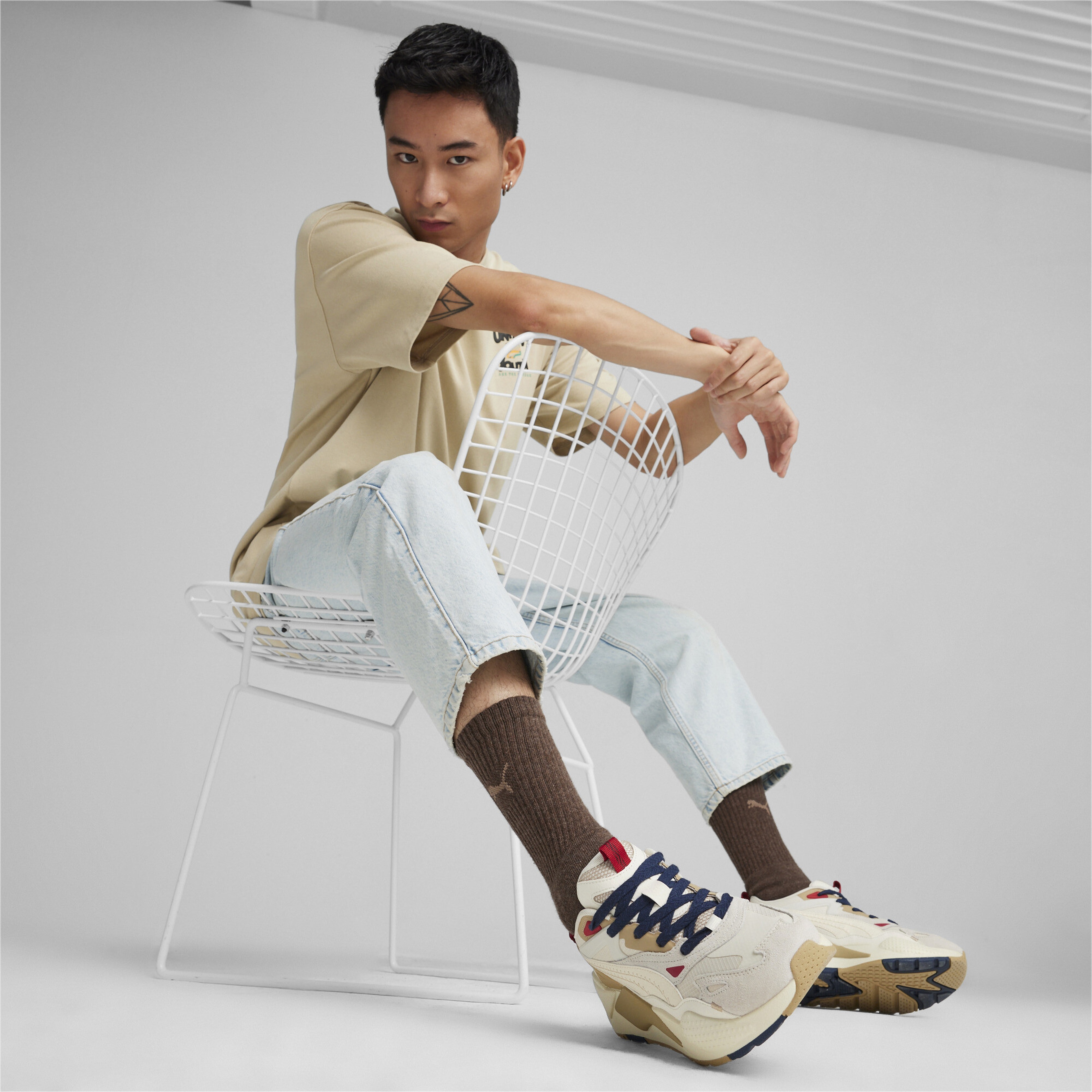 Puma Rs-X Efekt Expeditions Kadın Krem Spor Ayakkabı