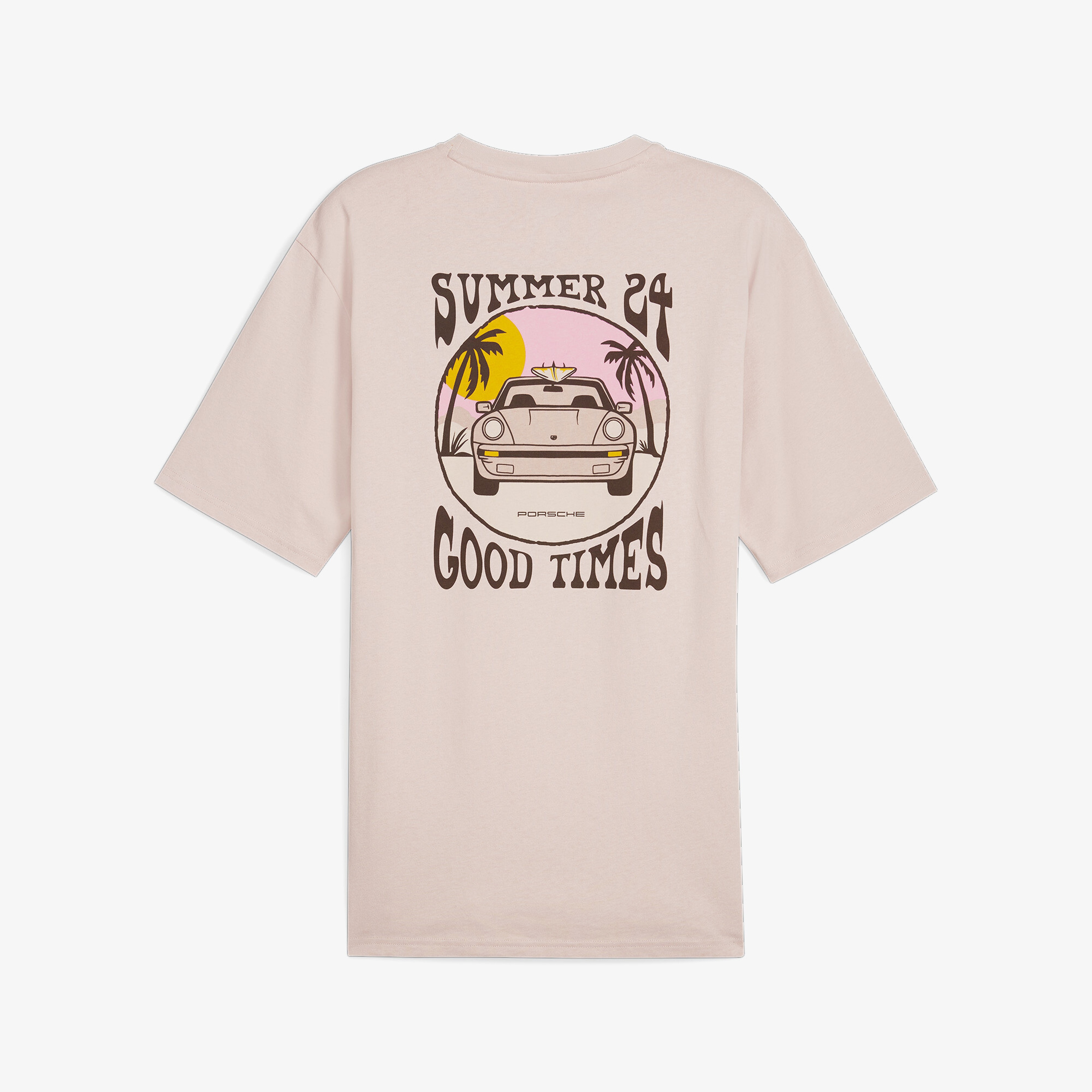 Puma Pl Summer Crew Erkek Pembe T-Shirt