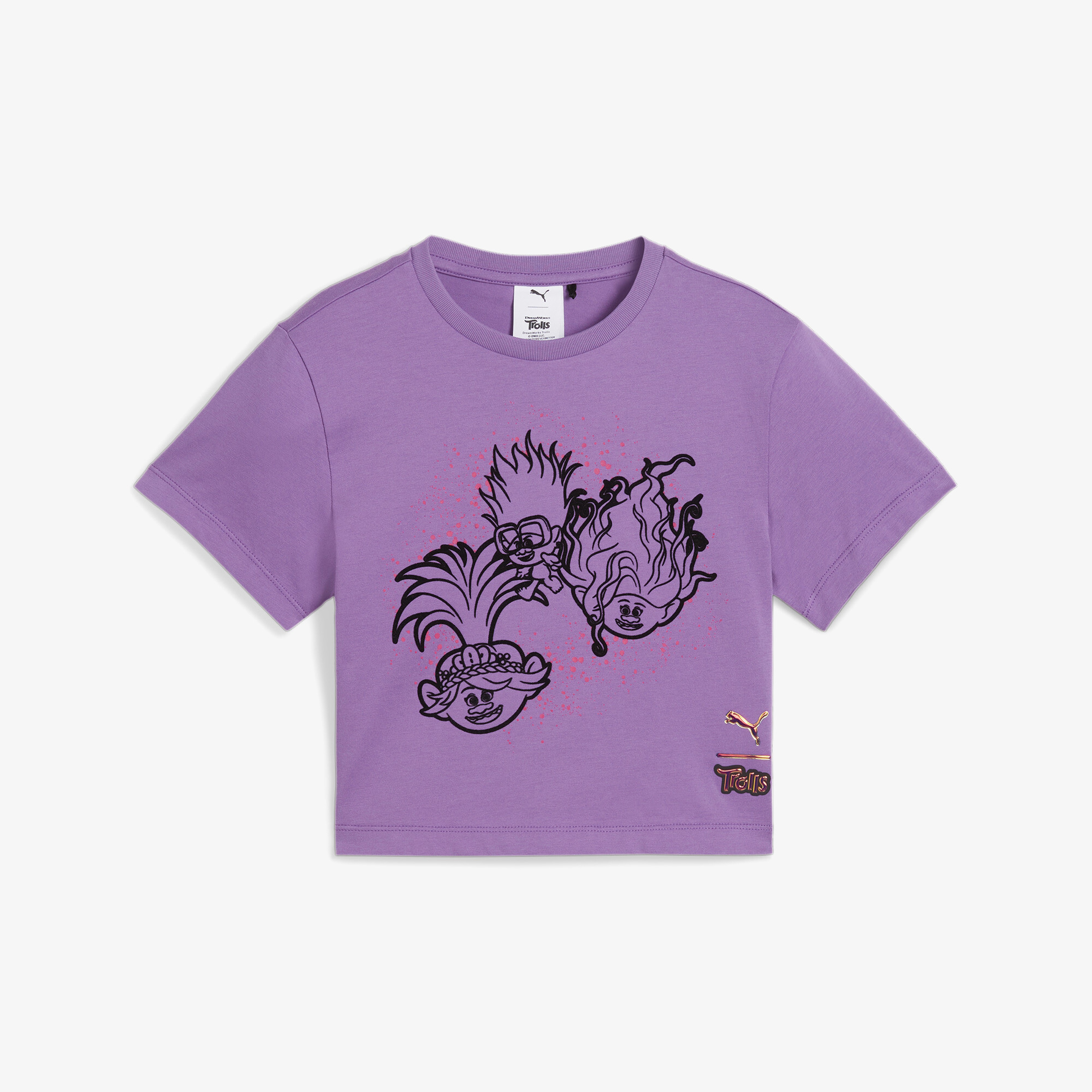 Puma X Trolls Graphic Çocuk Mor T-Shirt