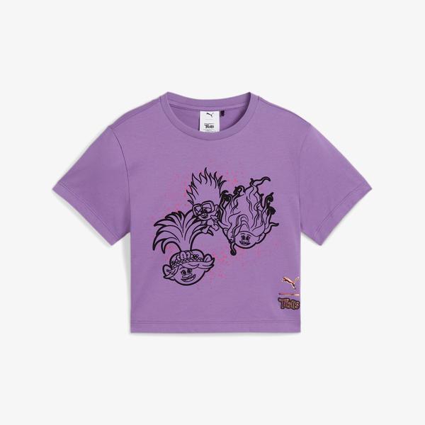 Puma X Trolls Graphic Çocuk Mor T-Shirt