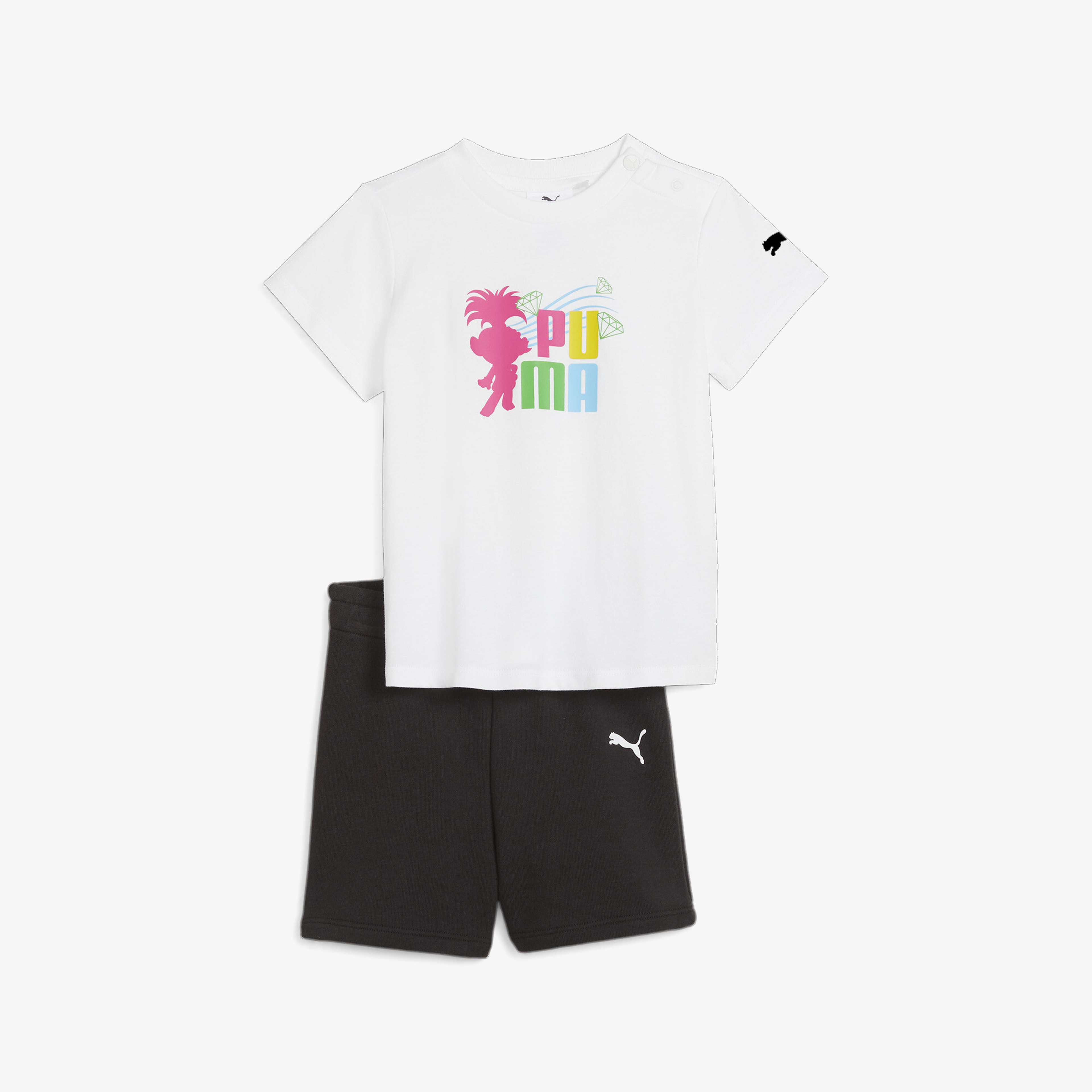 Puma X Trolls Minicats Set Bebek Beyaz Eşofman Takımı